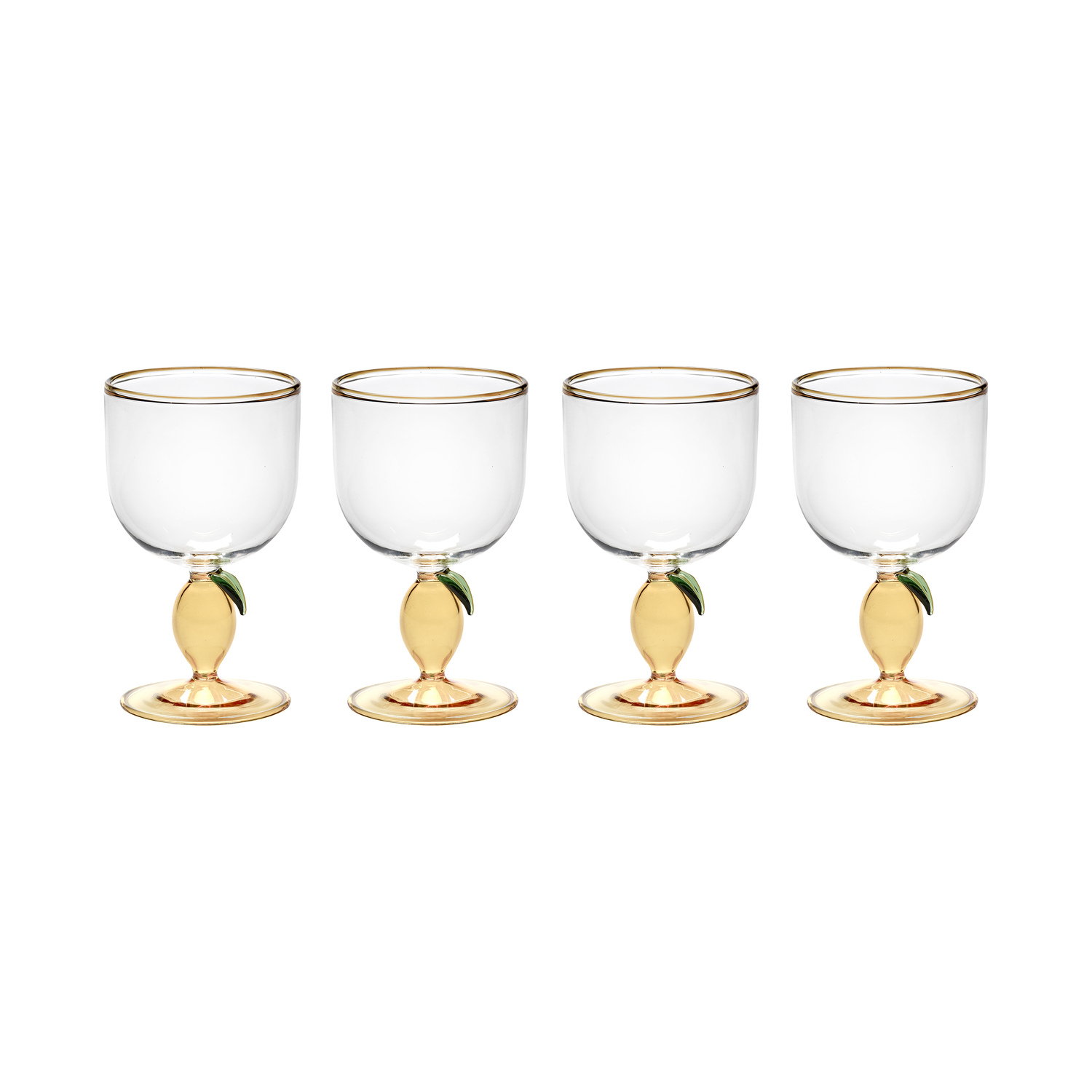 Serax Yellow - Set Of 4 Yam - Borosilicated Glass - Designer Waww La Table