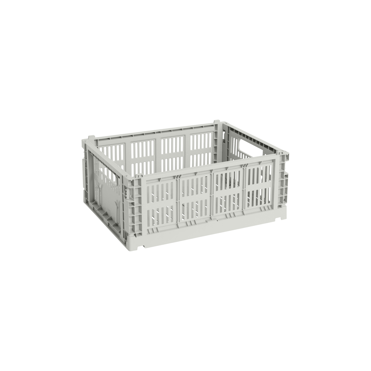 Hay Grey - Basket Colour Crate - Recycled Polypropylene - Designer Studio