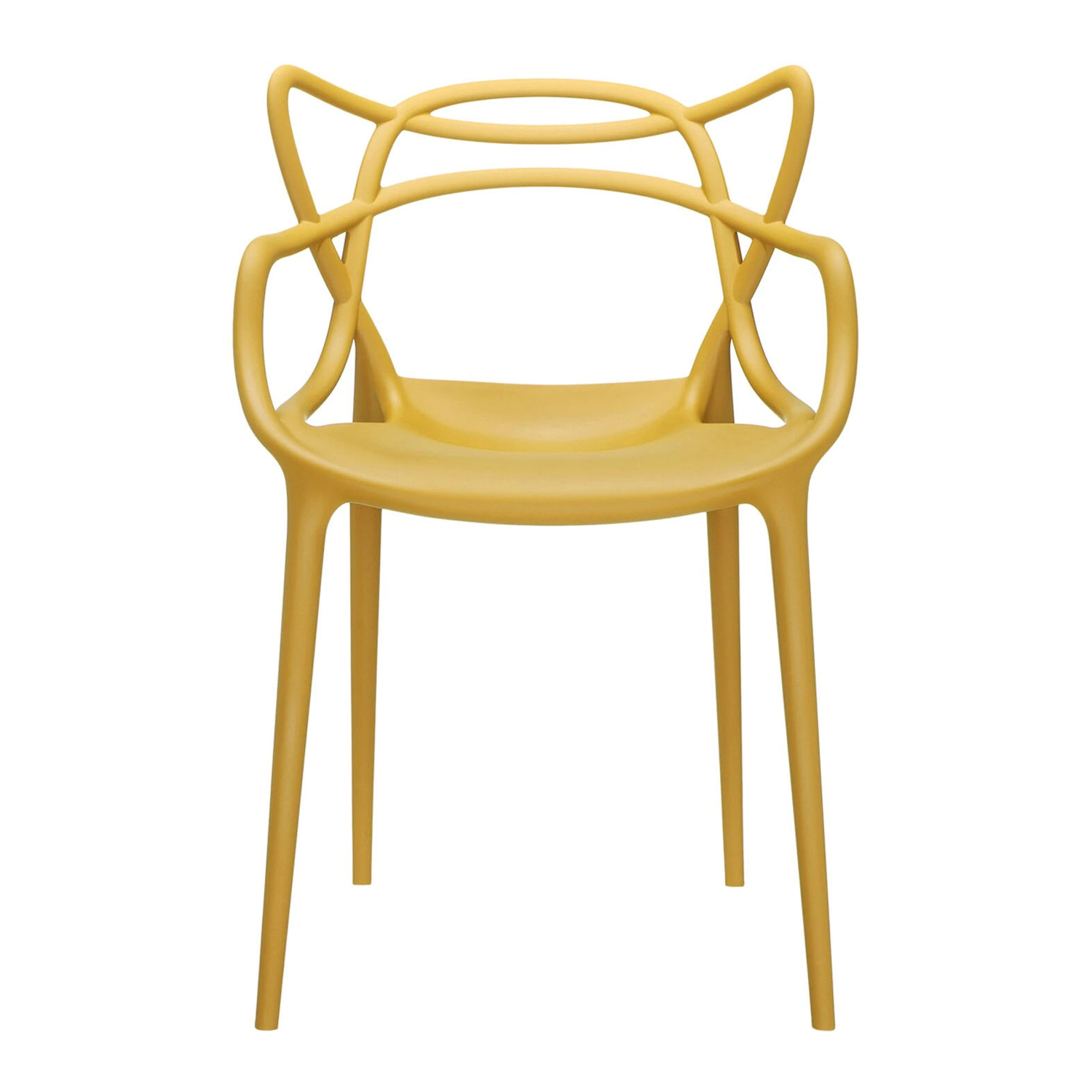 Kartell - Stacking Chair Masters - Yellow - Recycled Thermoplastic Technopolymer - Designer Philippe Starck With Eugeni Quitllet