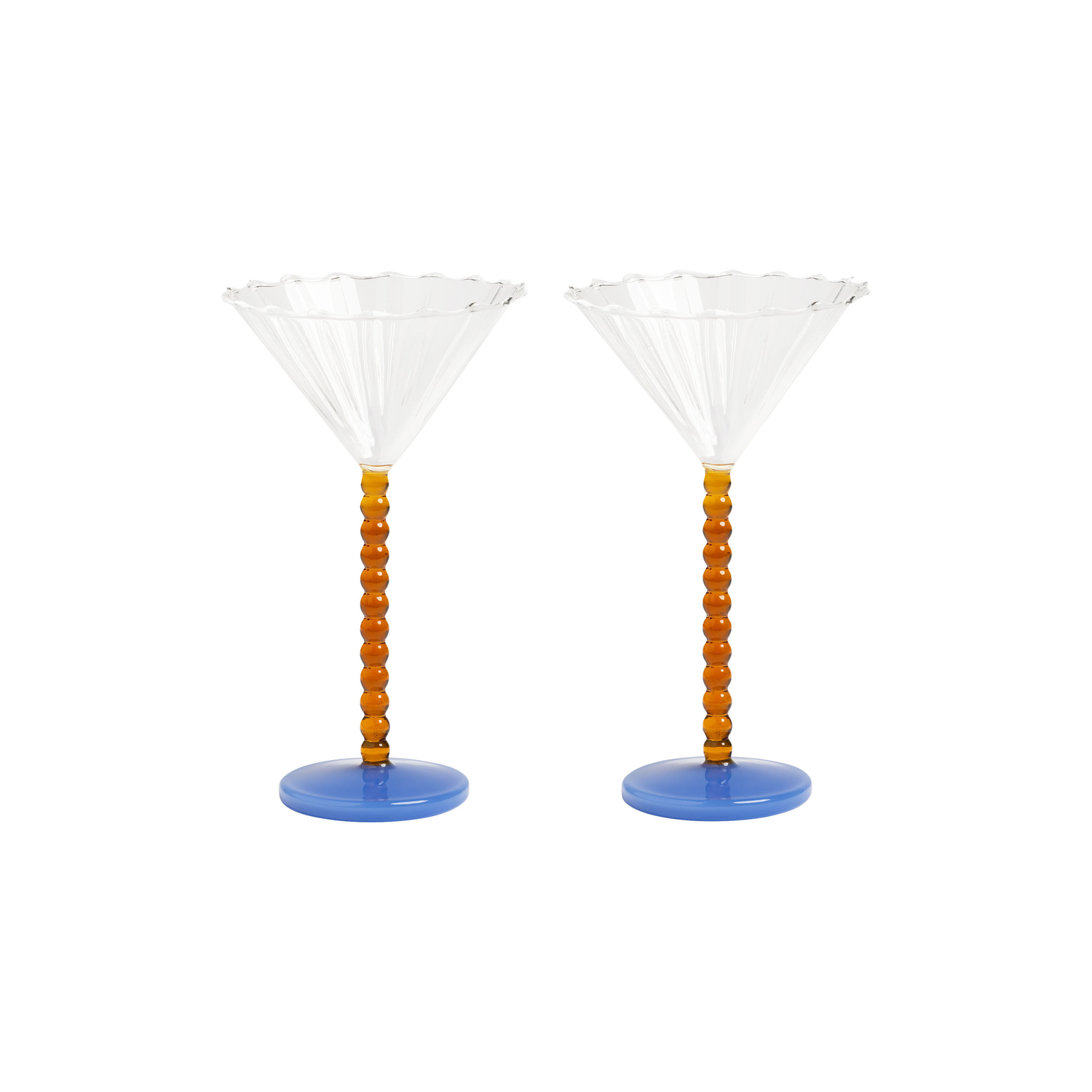 Klevering & - Set Of 2 - 15 Cl Marin - Multicoloured - Glass