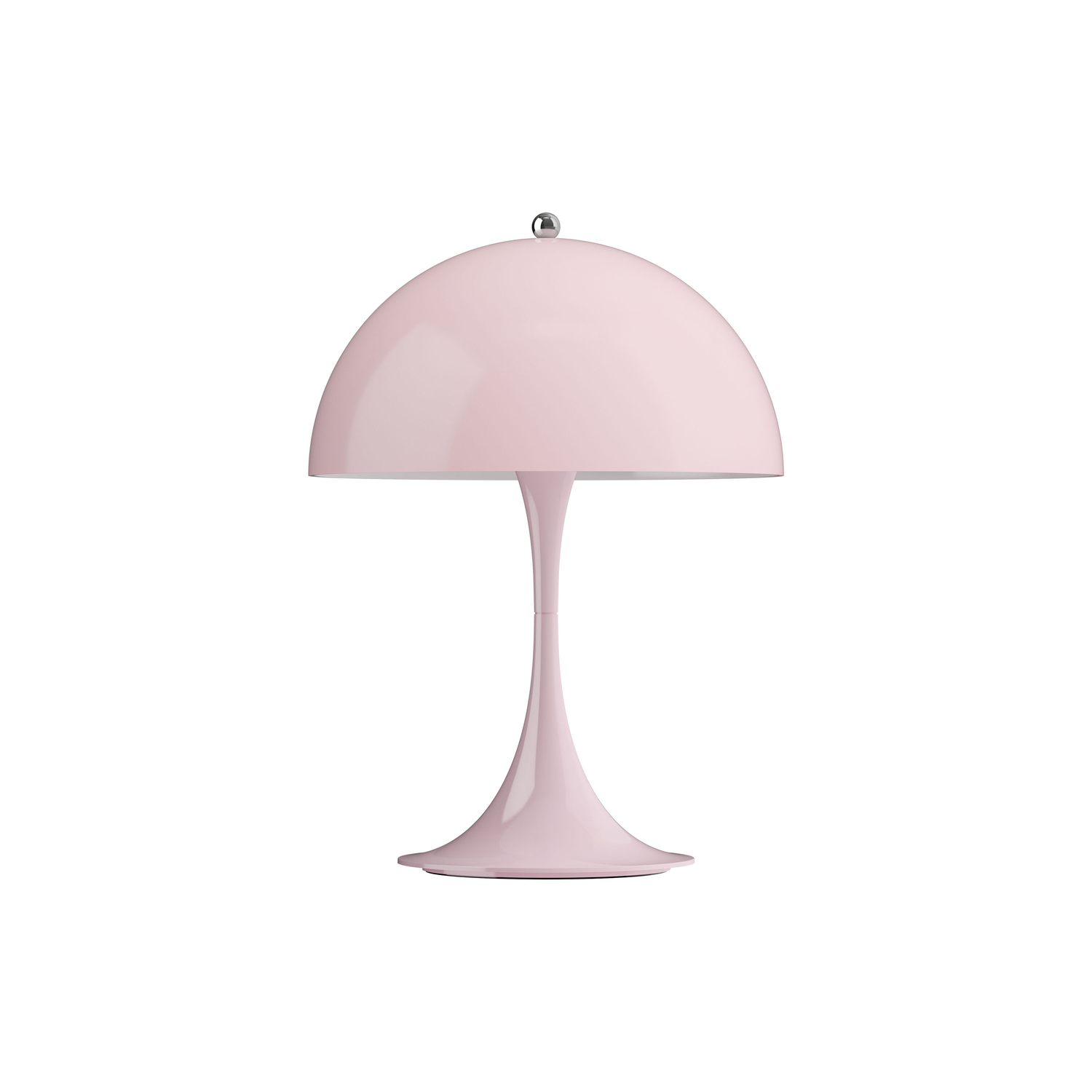 Louis Poulsen Pink - Wireless Rechargeable Lamp Panthella - Opal Acrylique - Designer Verner Panton