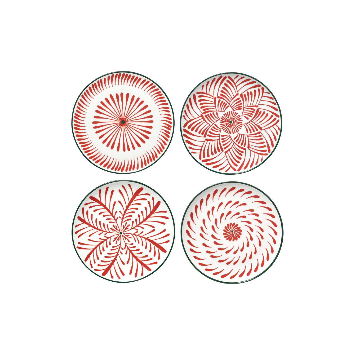 Serax Red - Set Of 4 - Ø 26.5 Cm Bazaar - Sandstone - Designer Waww La Table