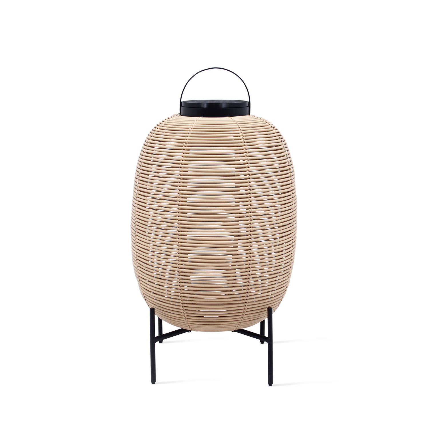 Vincent Sheppard - Lampe solaire d'extérieur Tika - Beige - Osier polyéthylène
