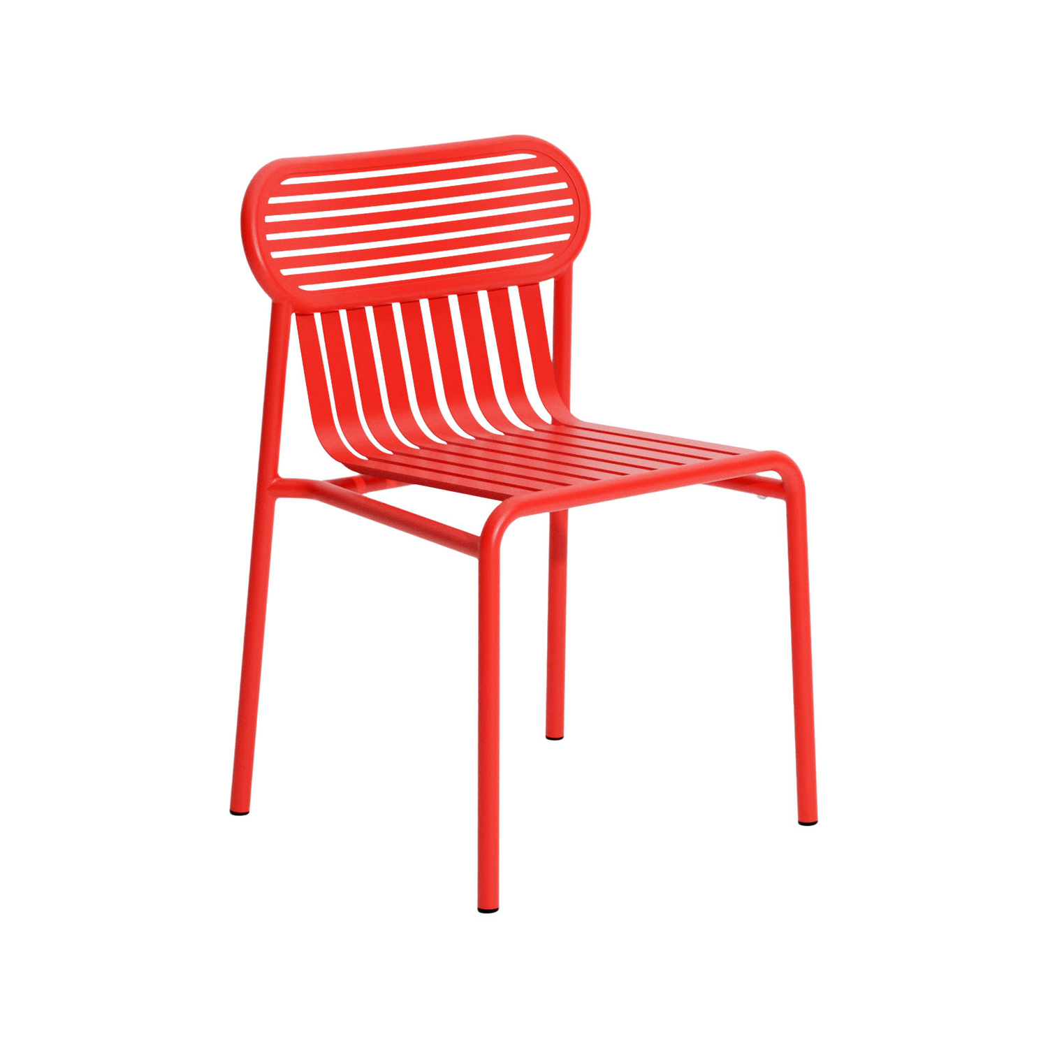 Petite Friture Red - Stacking Chair Week-End - Aluminium - Designer Studio Brichetziegler
