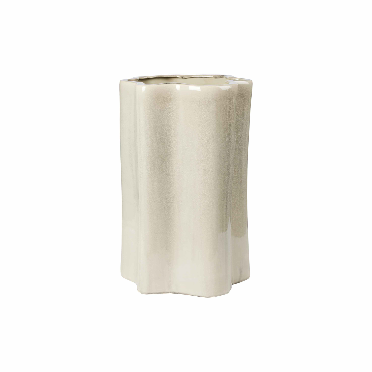 Broste Copenhagen Grey - Vase Sonja - Enamelled Sandstone