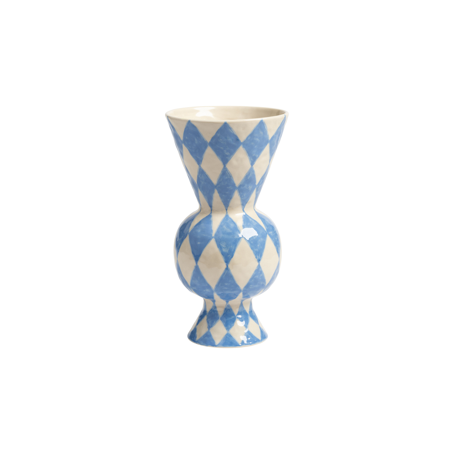 Klevering Blue & - Vase Rhombic - Sandstone