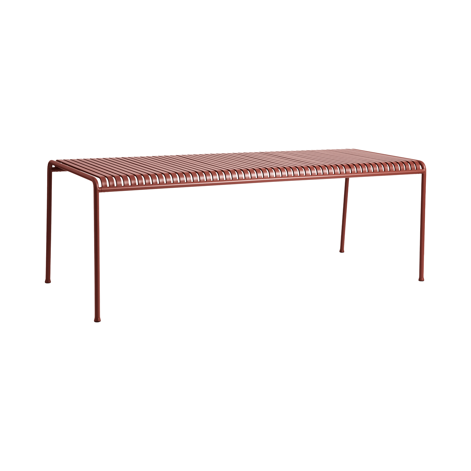 Hay Red - Rectangular Table Palissade - Powder Coated Steel - Designer Ronan & Erwan Bouroullec