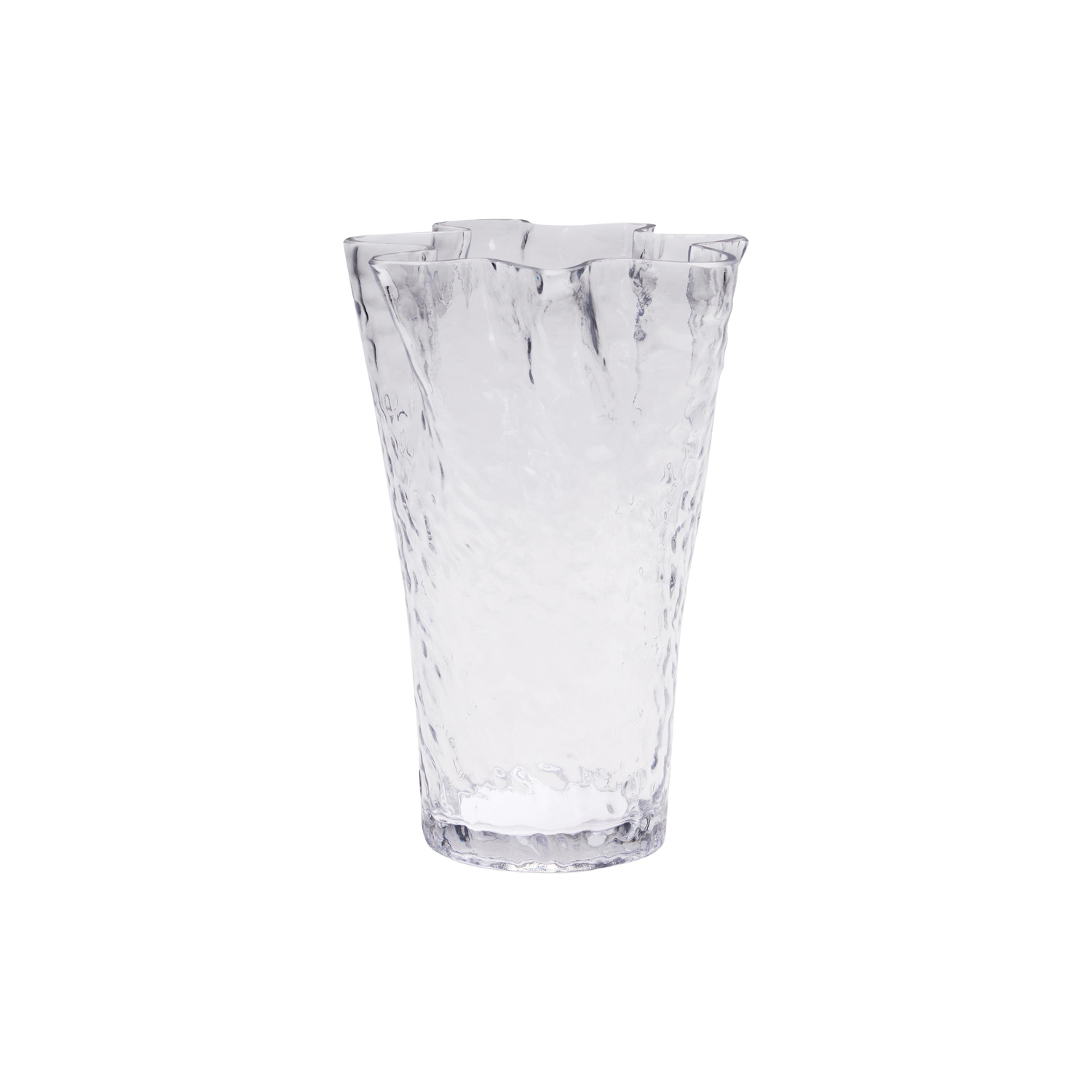 Hubsch Interior Unisex Bianco Vaso Ruffle - Immagine 2