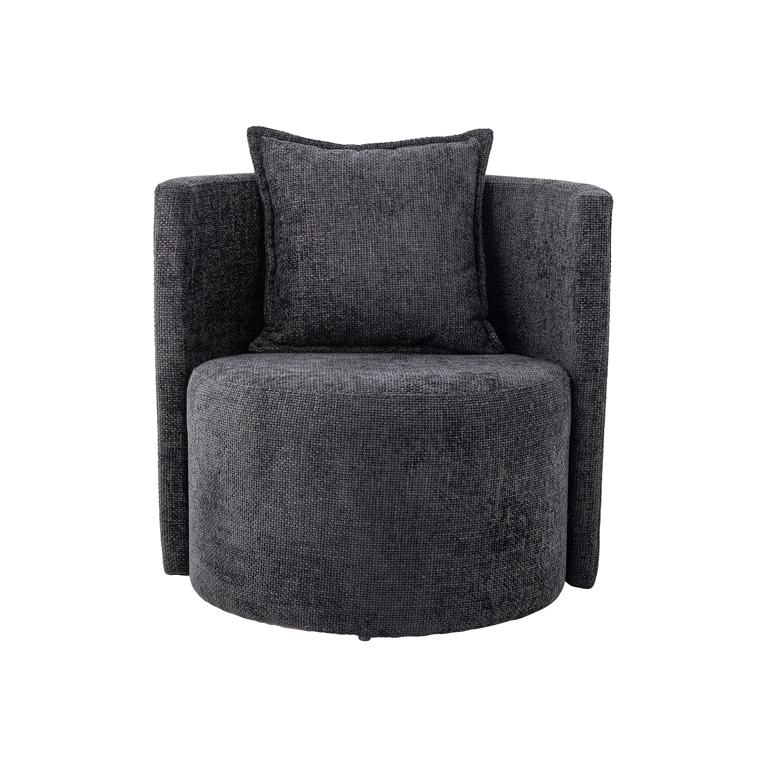 Bloomingville - Gepolsterter Sessel Morris - Grau - Chenille-Stoff