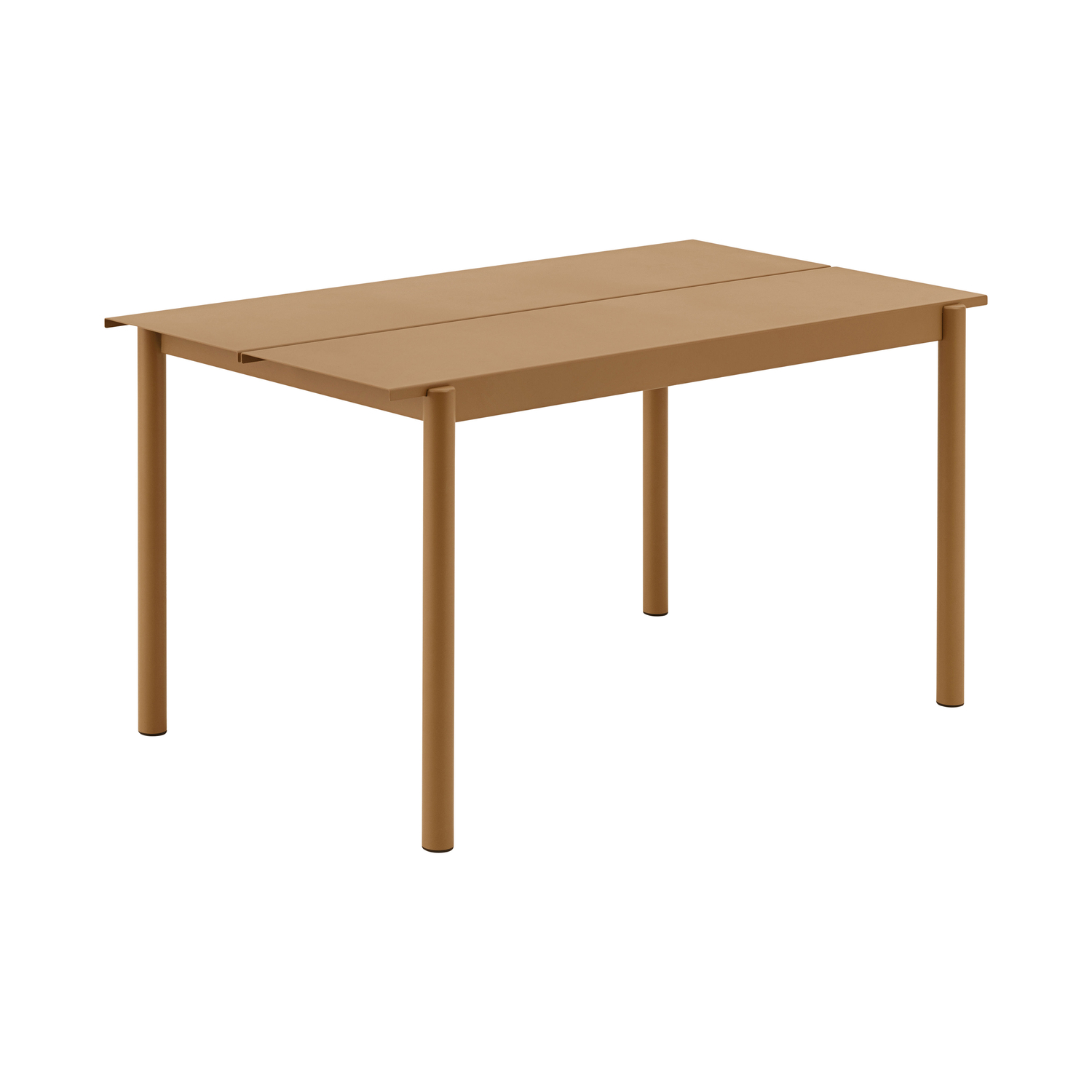Muuto Beige - Rectangular Table Linear - Powder-Coated Steel - Designer Thomas Bentzen