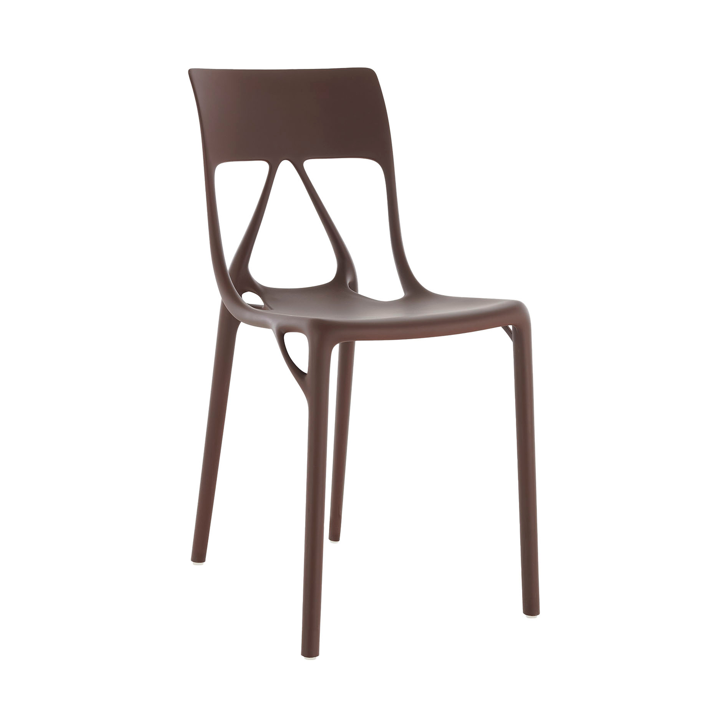 Kartell - Stacking Chair A. I. - Brown - Recycled Pmma - Designer Philippe Starck