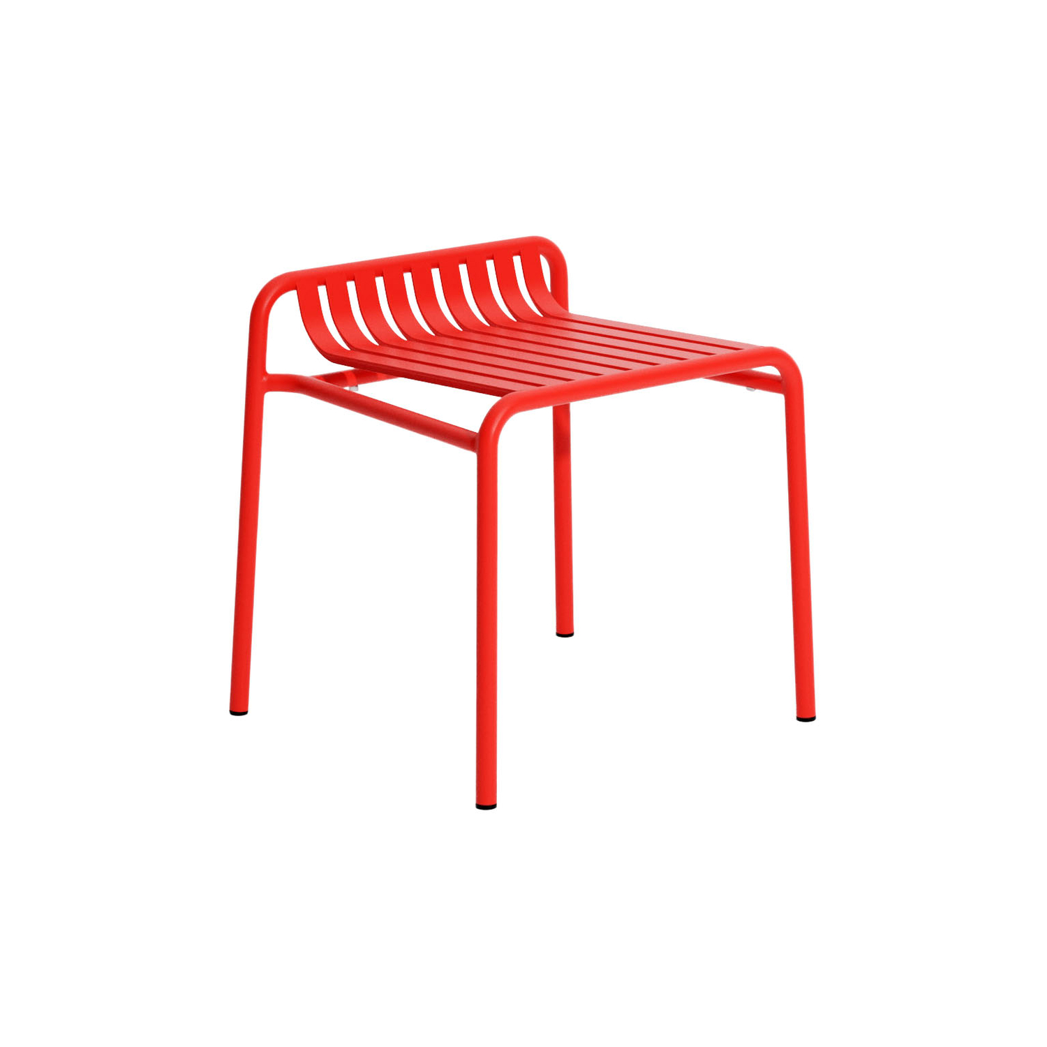 Petite Friture Red - Stackable Stool Week-End - Aluminium - Designer Studio Brichetziegler