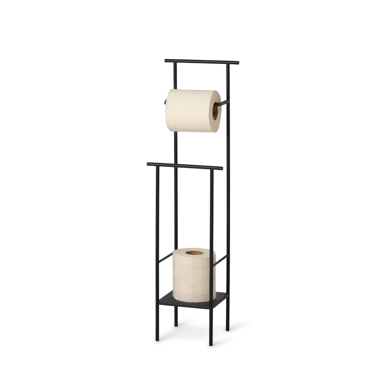 Ferm Living Unisex Black - Toilet Paper Holder Dora - Thermolacquered Metal - Designer Trine Andersen
