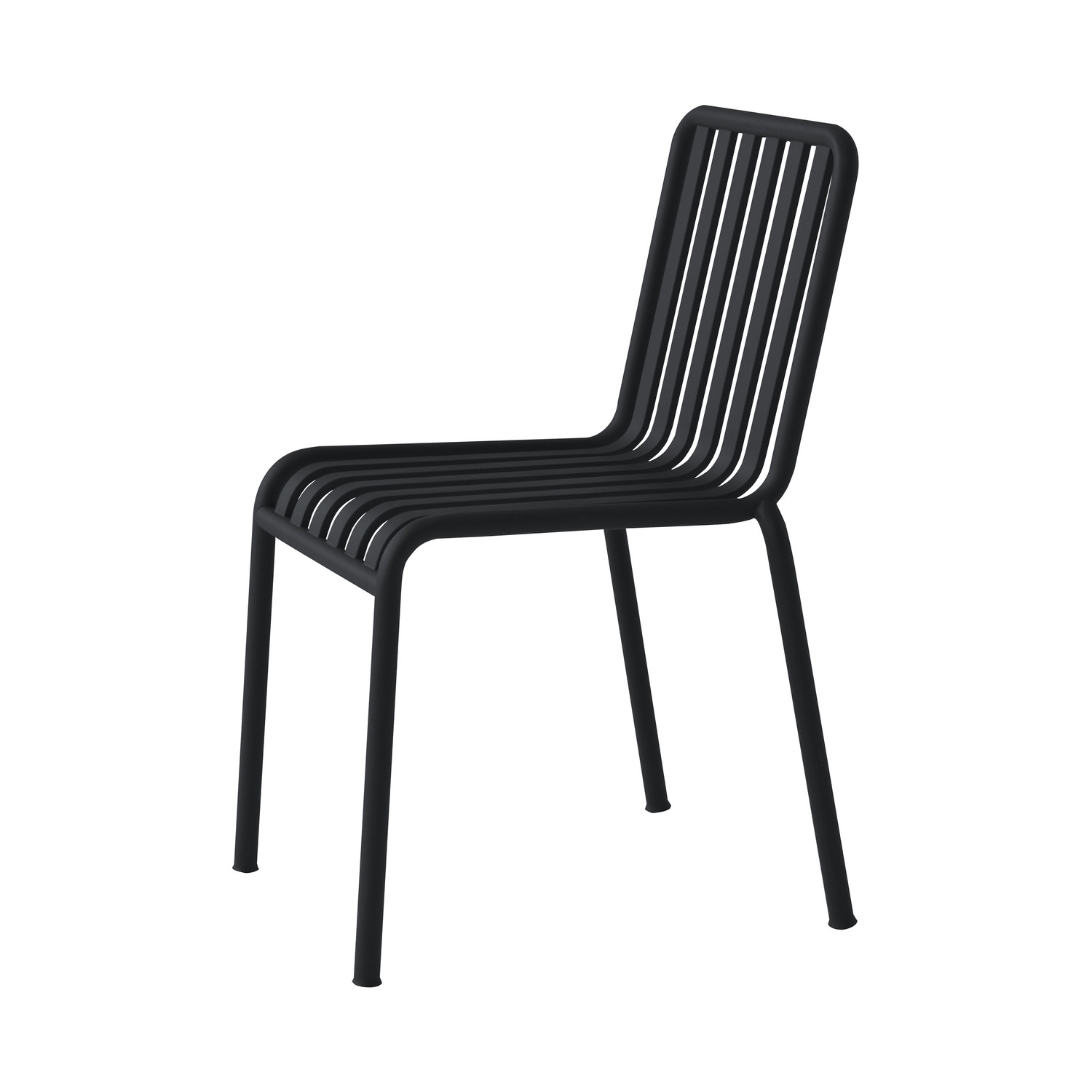 Hay Black - Stacking Chair Palissade - Epoxy Lacquered Steel - Designer Ronan & Erwan Bouroullec