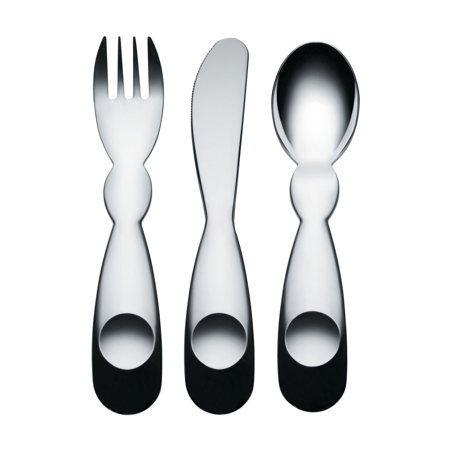 Alessi - Children's Cutlery Kids - Metal - Stainless Steel - Designer Alessandro Mendini
