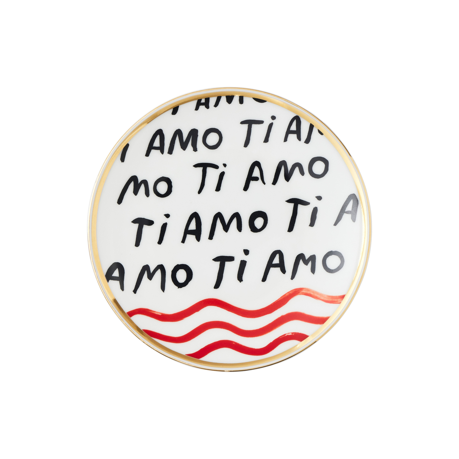Bitossi Home Gold - Dessert Plate La Tavola Scomposta - Multicoloured - China