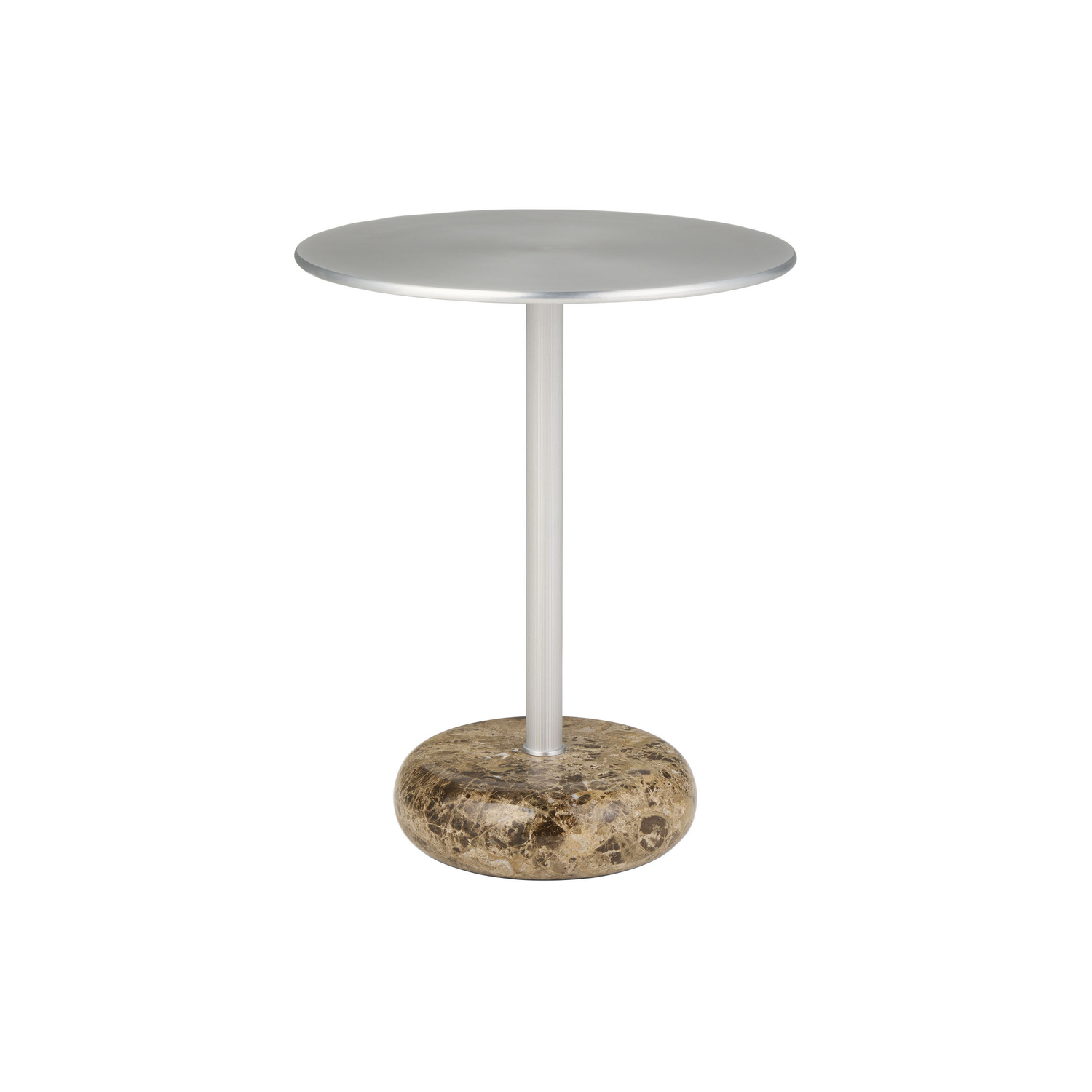 Northern Dark - End Table Ton - Metal - Emperador Marble - Designer Böttcher Henssler Kayser