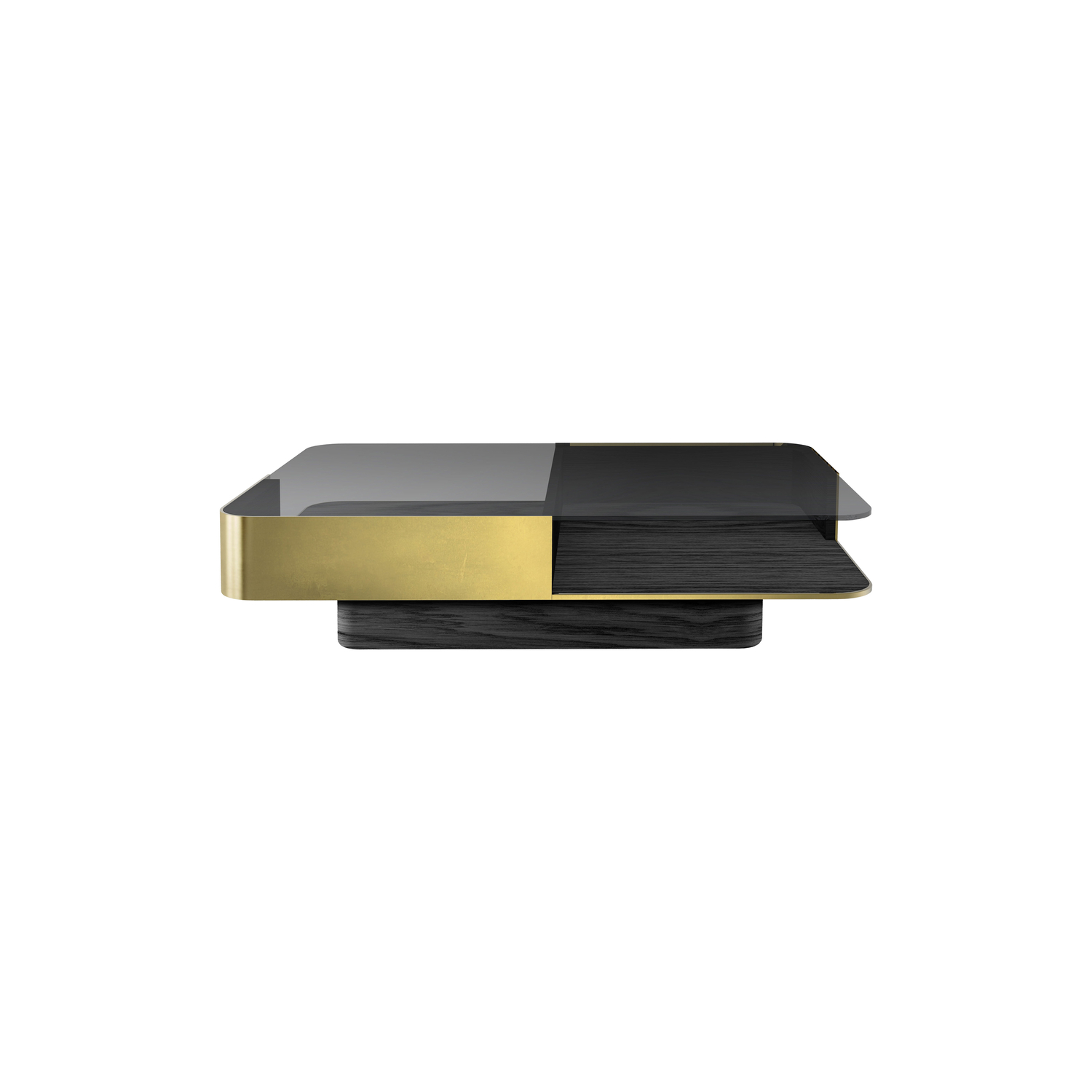 Red Edition - Coffee Table Lounge - Metal - Solid Brass