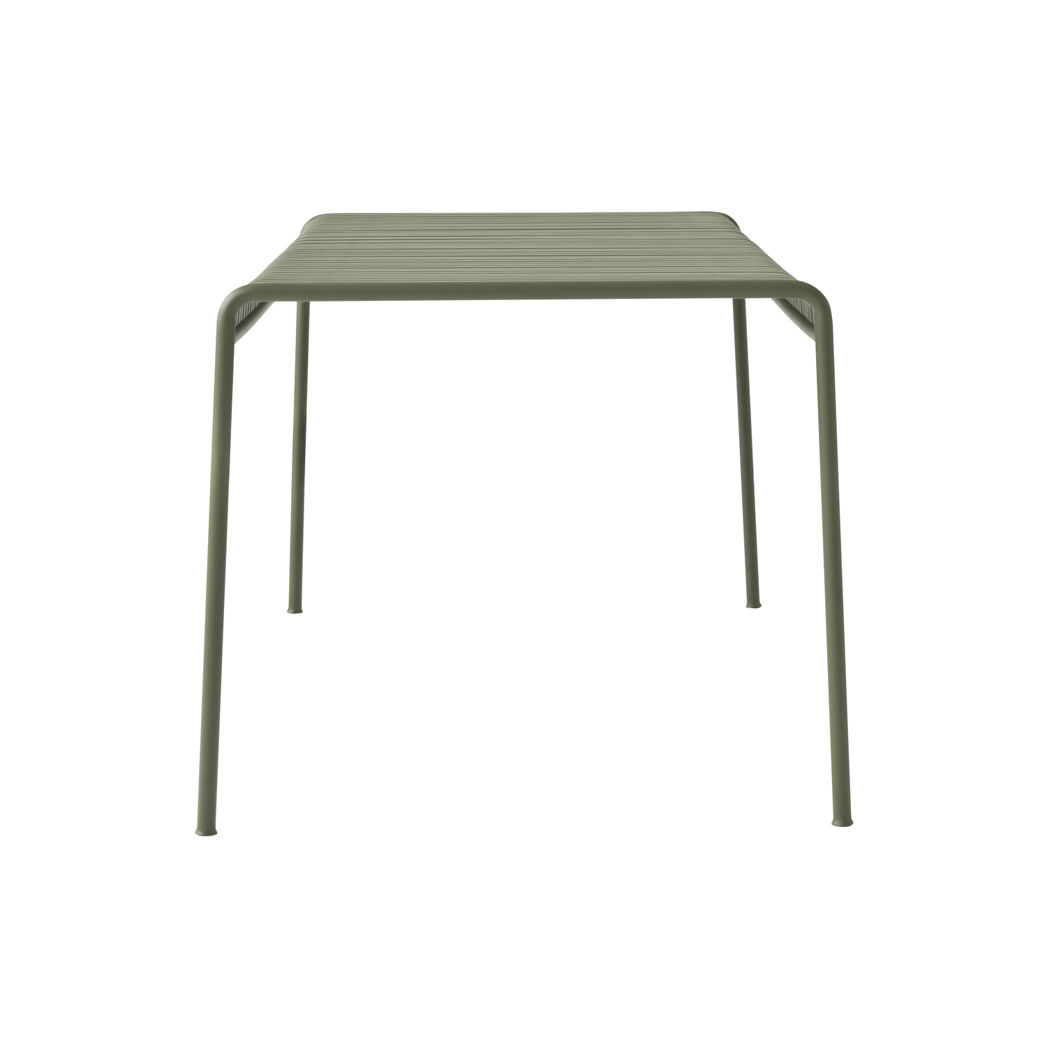 Hay - Quadratischer Tisch Palissade - Grün - Epoxid-lackierter Stahl - Designer Ronan & Erwan Bouroullec