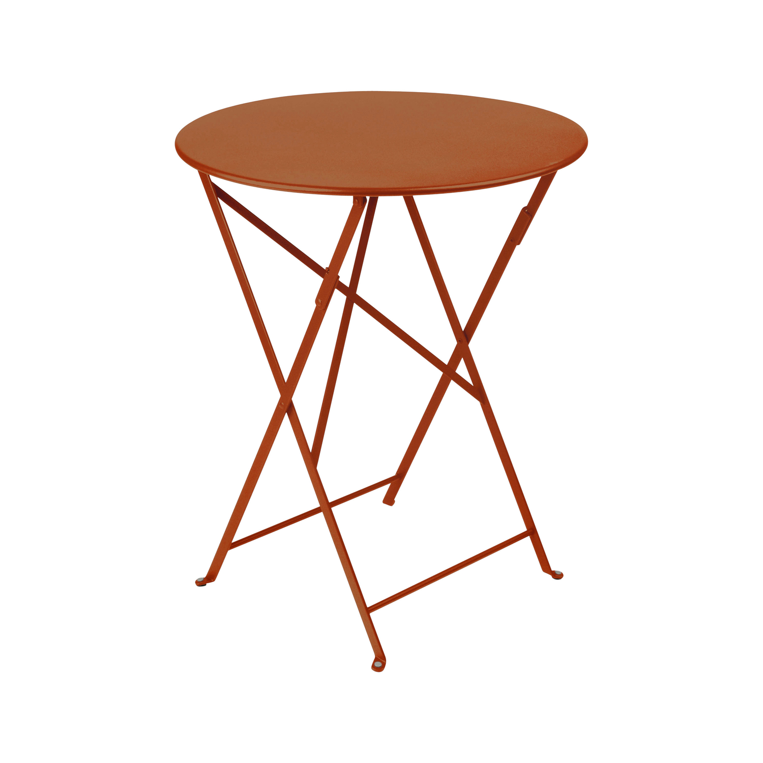 Fermob - Runder Tisch Bistro - Orange - Lackierter Stahl - Designer Studio Fermob