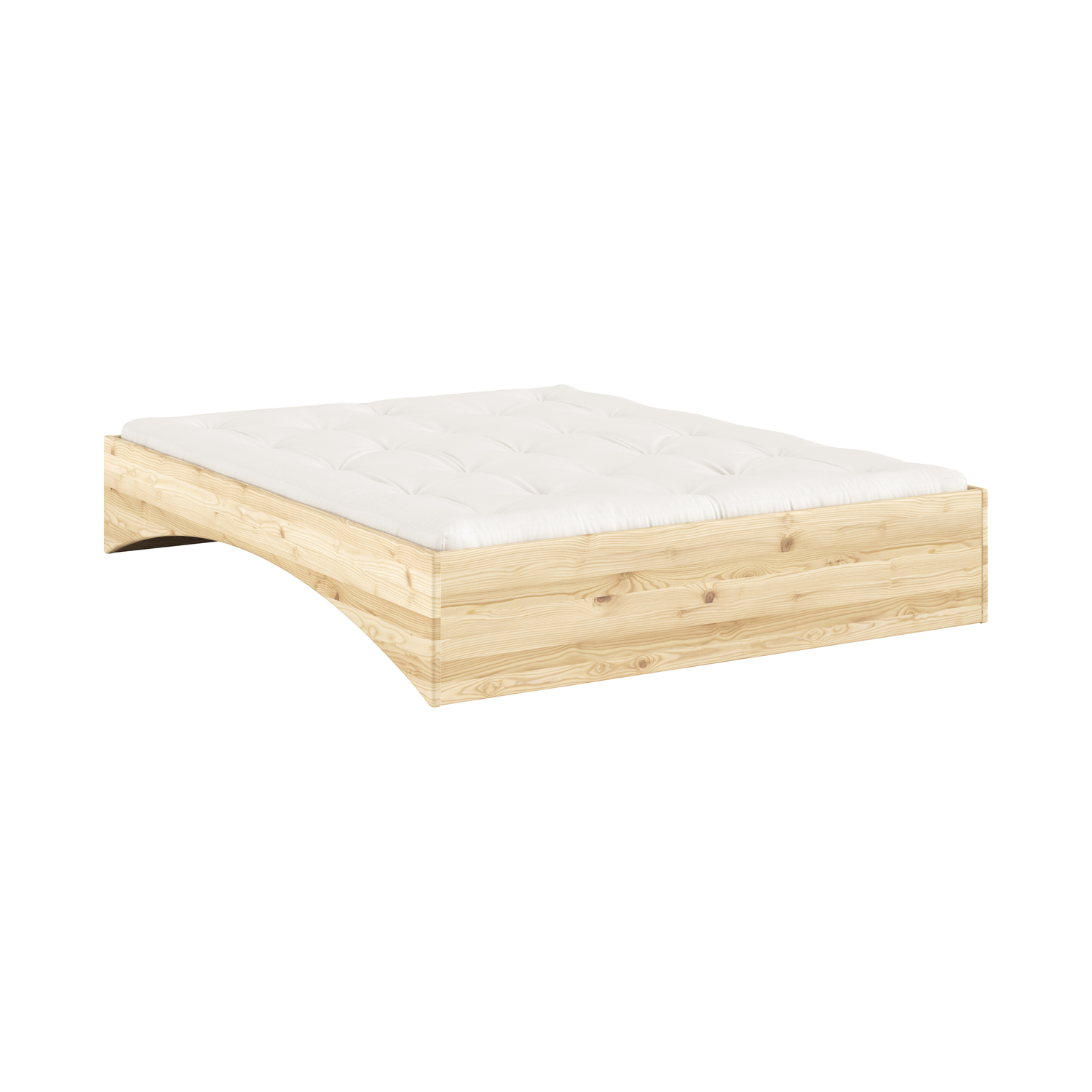 Karup Light/Grain - Double Bed Orbit - Natural Wood - Fsc-Certified Solid Pine - Designer Herman Studio