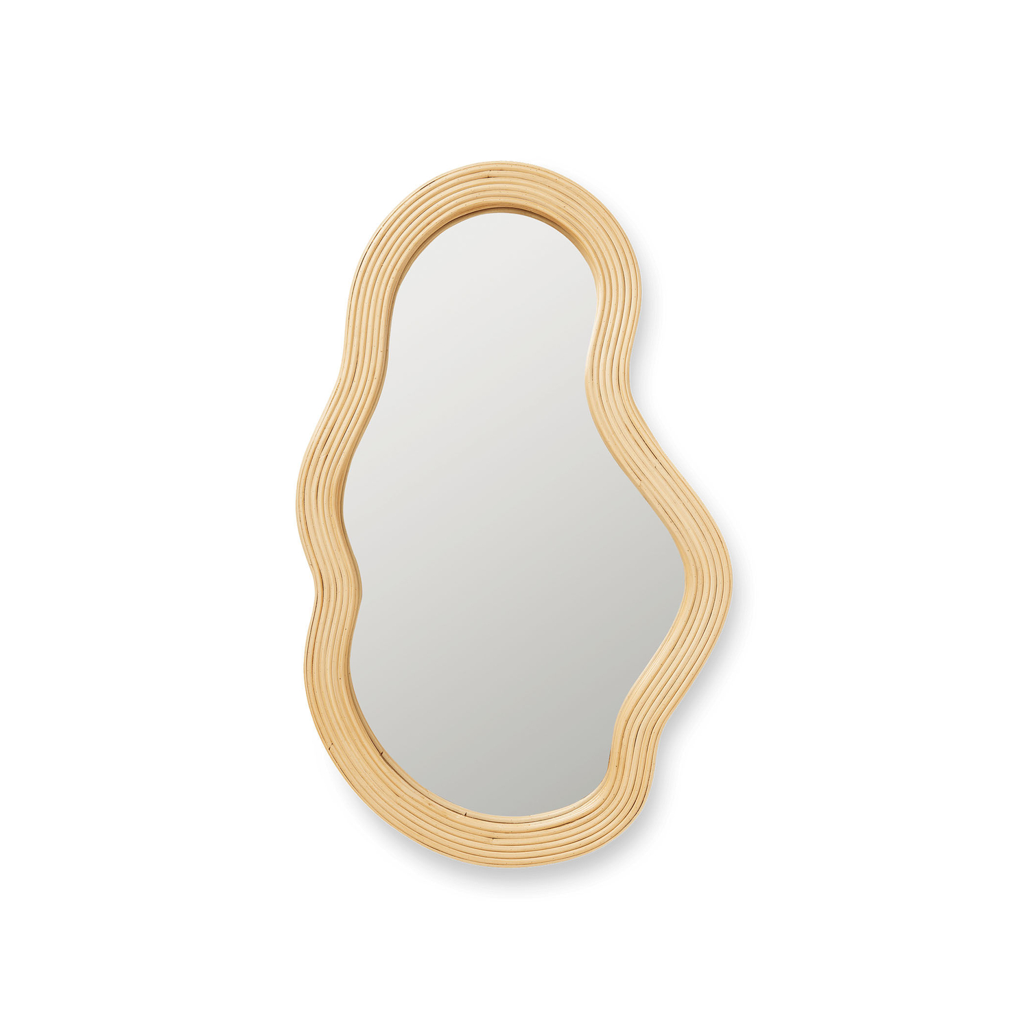 Ferm Living Beige - Wall Mirror Pond - Mirror Glass - Designer Trine Andersen