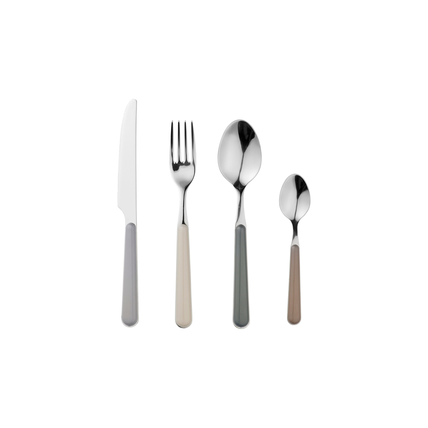 BROSTE COPENHAGEN - Besteck Set Marstal - Grau - Plastik