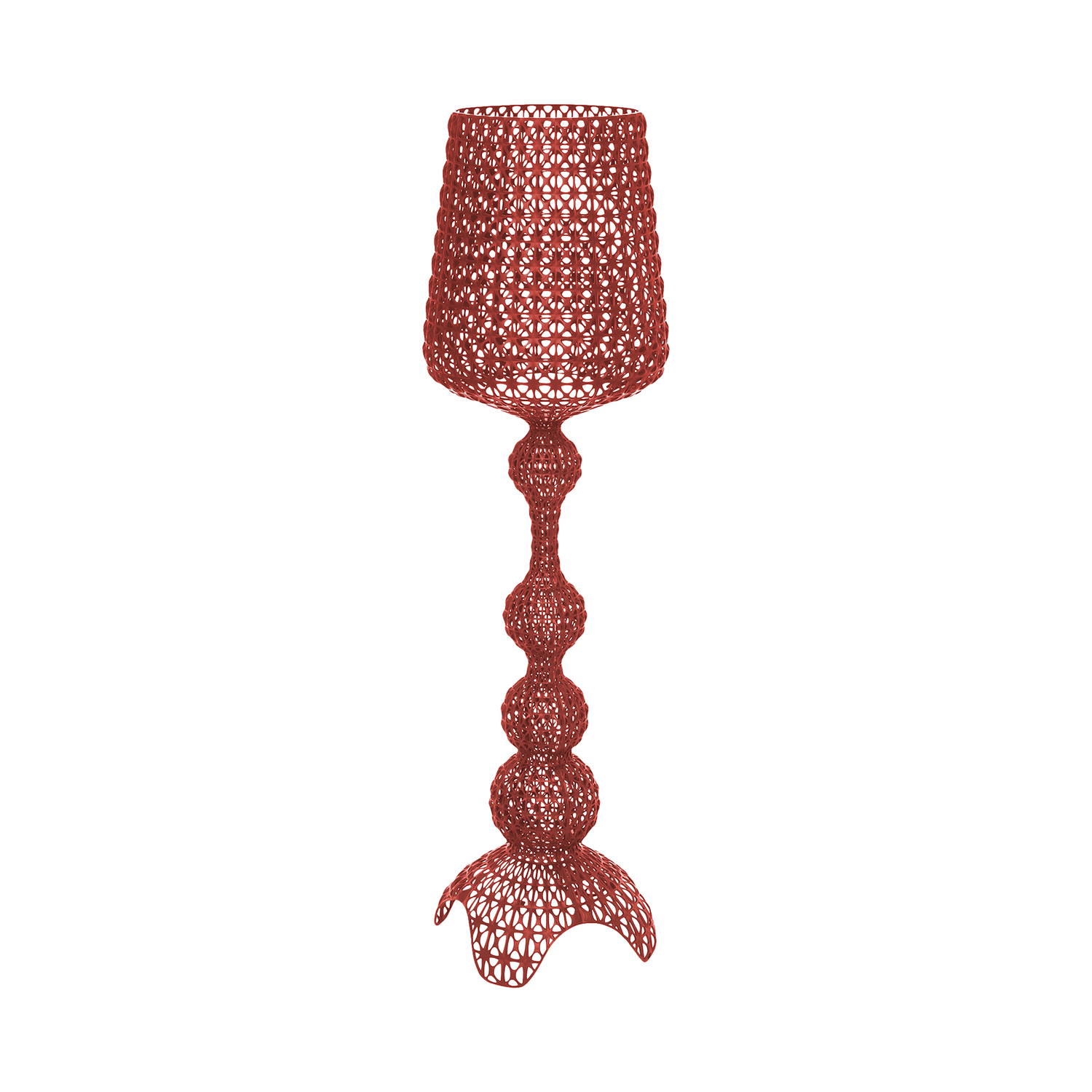 Kartell Red - Floor Lamp Kabuki - Thermoplastic Technopolymer - Designer Ferruccio Laviani