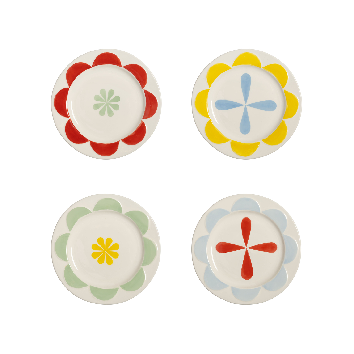 Klevering & - Set Of 4 - Ø 17.5 Cm Folk - Multicoloured - China
