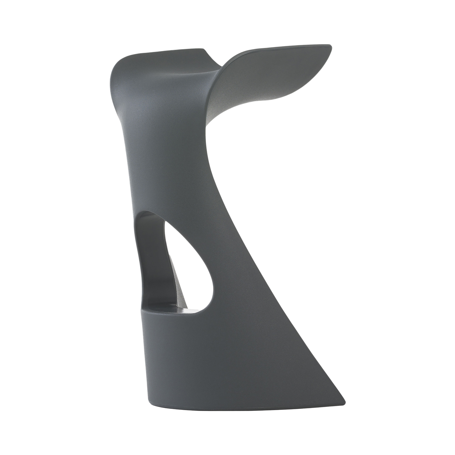 Slide - Bar Stool Koncord - Grey - Recyclable Polyethylene - Designer Karim Rashid