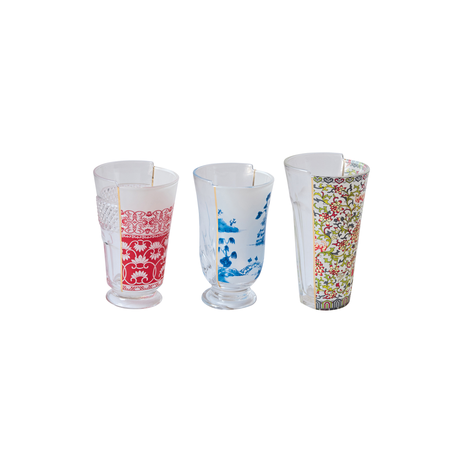 Seletti - Cocktailglas Hybrid - Bunt - Glas - Designer Studio Ctrlzak