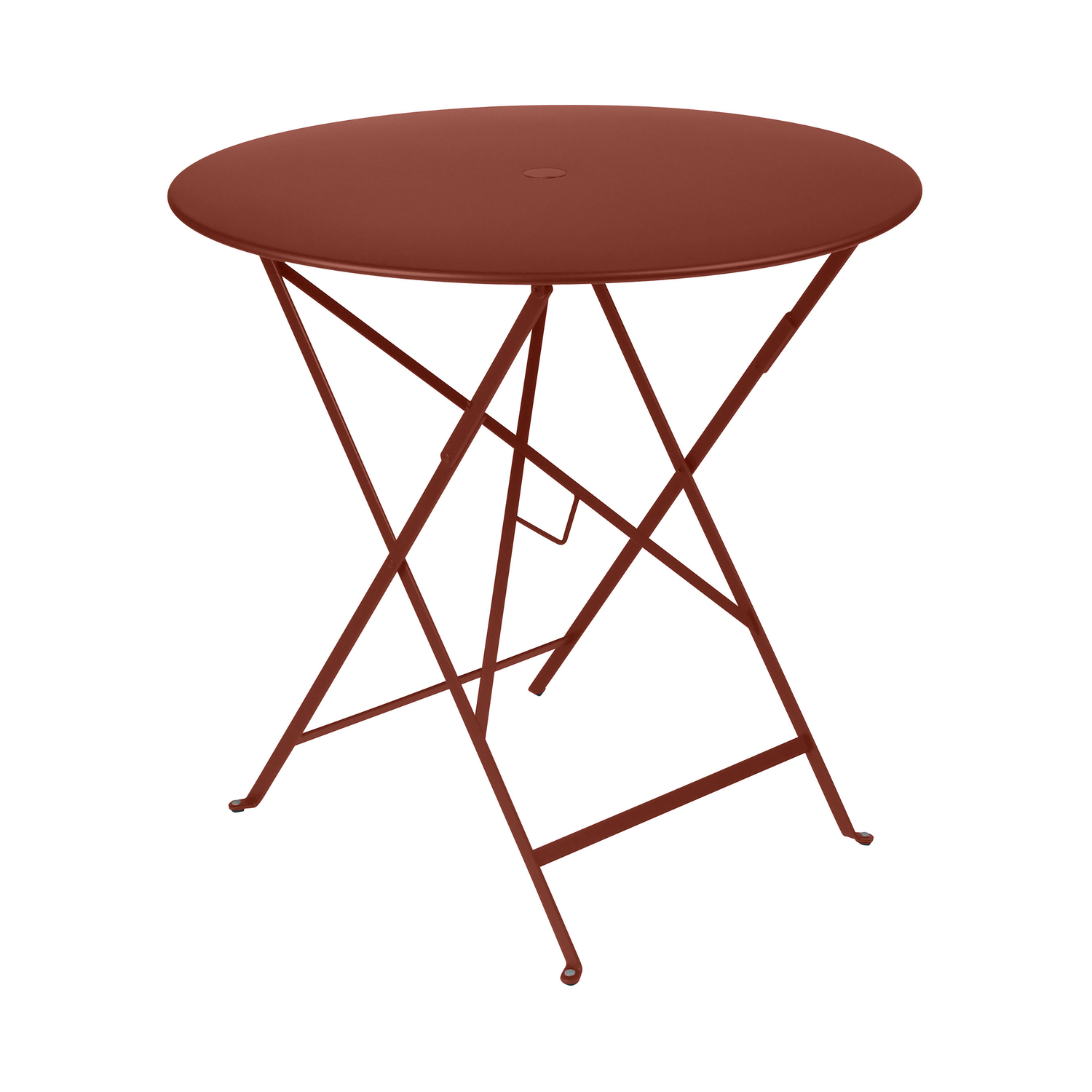 Fermob - Round table Bistro - Brown - Lacquered steel - Designer Studio Fermob