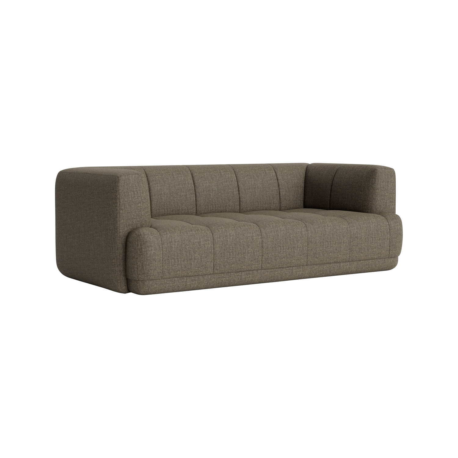 Hay - Sofa 2 Sitzer Quilton - Braun - Pu-Schaum - Designer Nipa Doshi