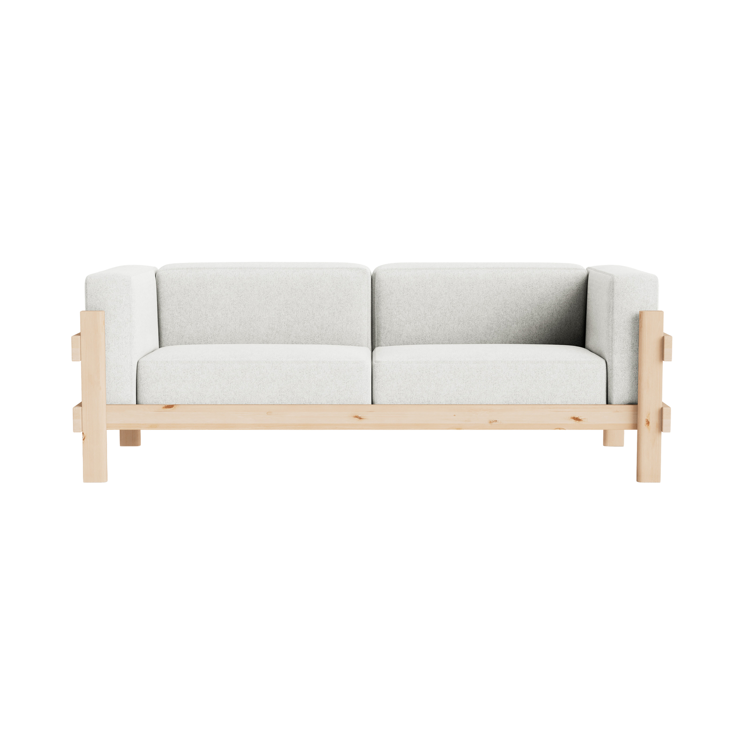 Normann Copenhagen - Canapé 3 places ou + Kube - Gris - Pin massif éco-certifié - Designer Simon Legald
