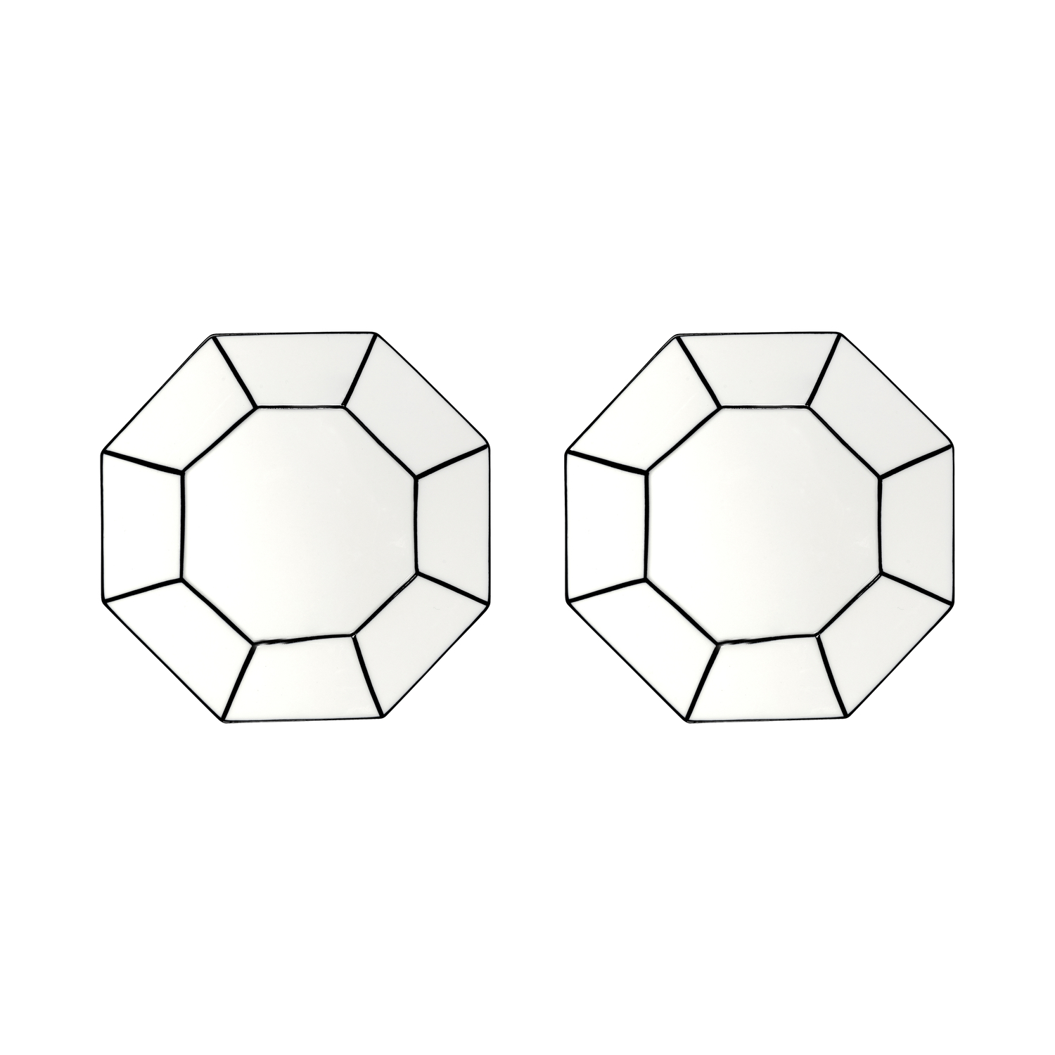 Serax White - Set Of 2 - Ø 22 Cm Carte Blanche - China - Designer Annebet Philps