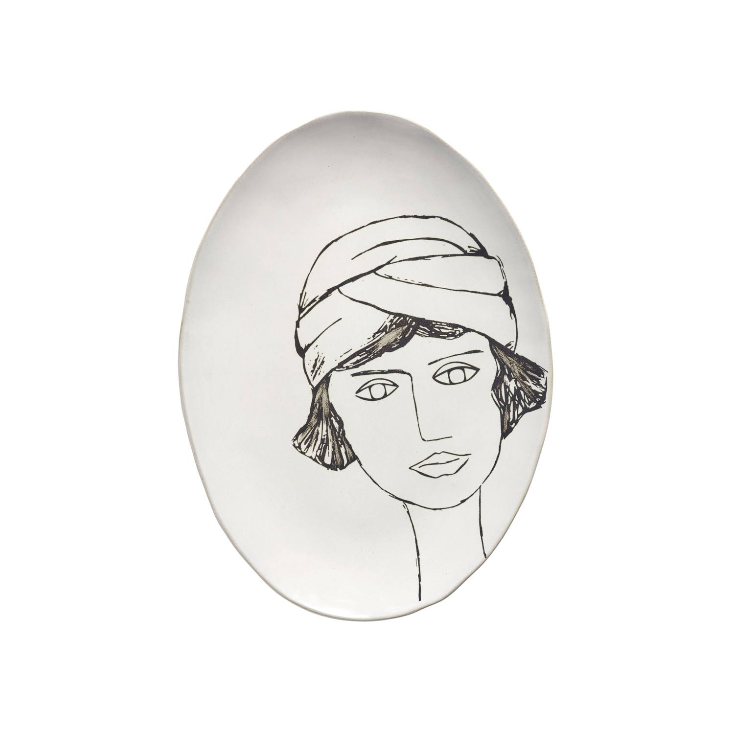 Serax Women's White - Presentation Plate La Mère - Sandstone - Designer Marie Michielssen
