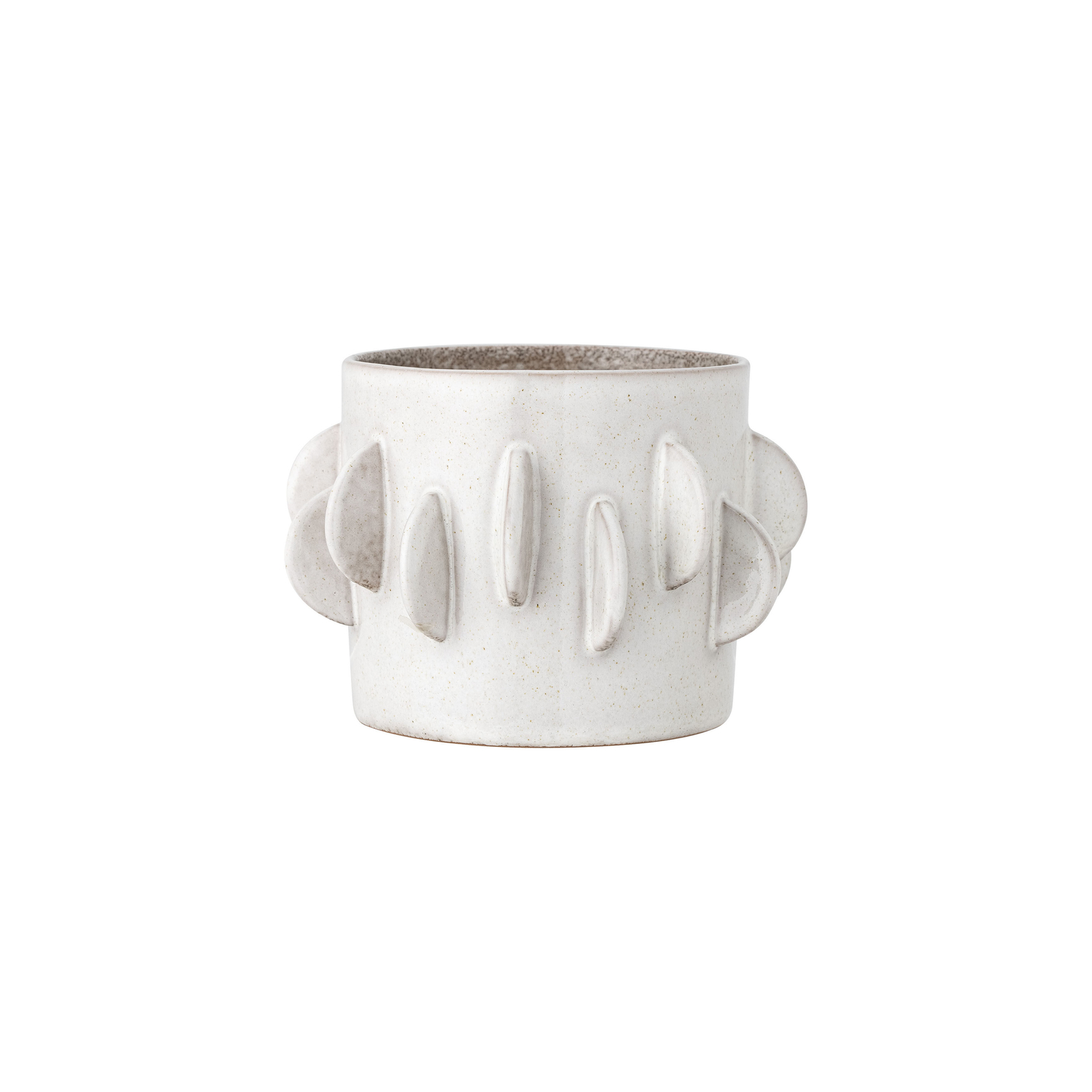 Bloomingville White - Flowerpot Pot De Fleurs - Enamelled Sandstone