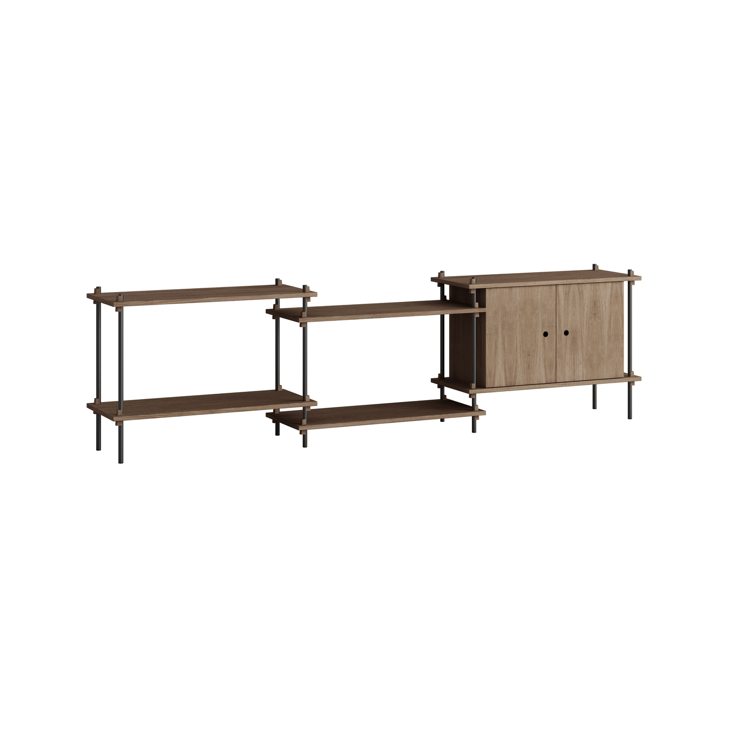 Moebe Brown - Shelf Shelving System - Oak Veneer Mdf
