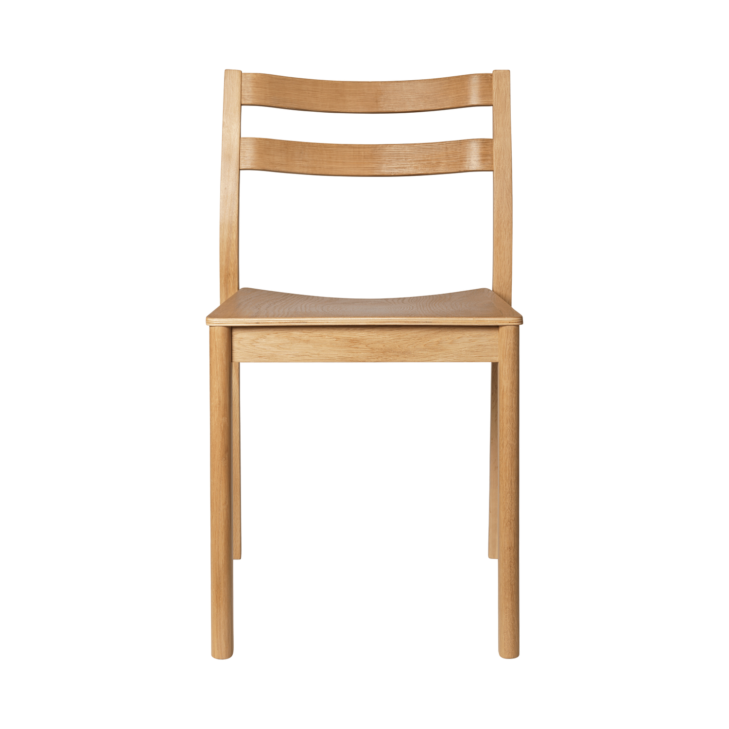 Ferm Living Black/Dark/Grain - Stacking Chair Boda - Natural Wood - Oak Veneer