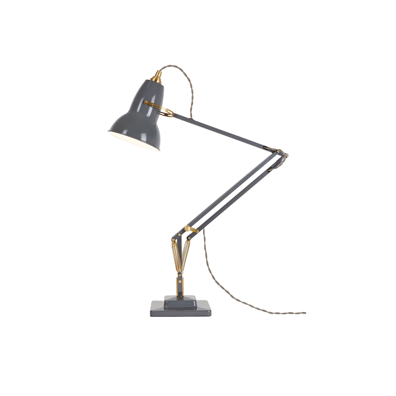 Anglepoise Grey - Table Lamp 1227 - Cast Iron - Designer George Carwardine