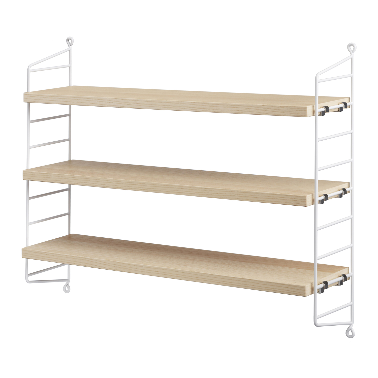 String Furniture - Regal String Pocket - Holz Natur - Furnierte Spanplatte - Designer Nils Strinning
