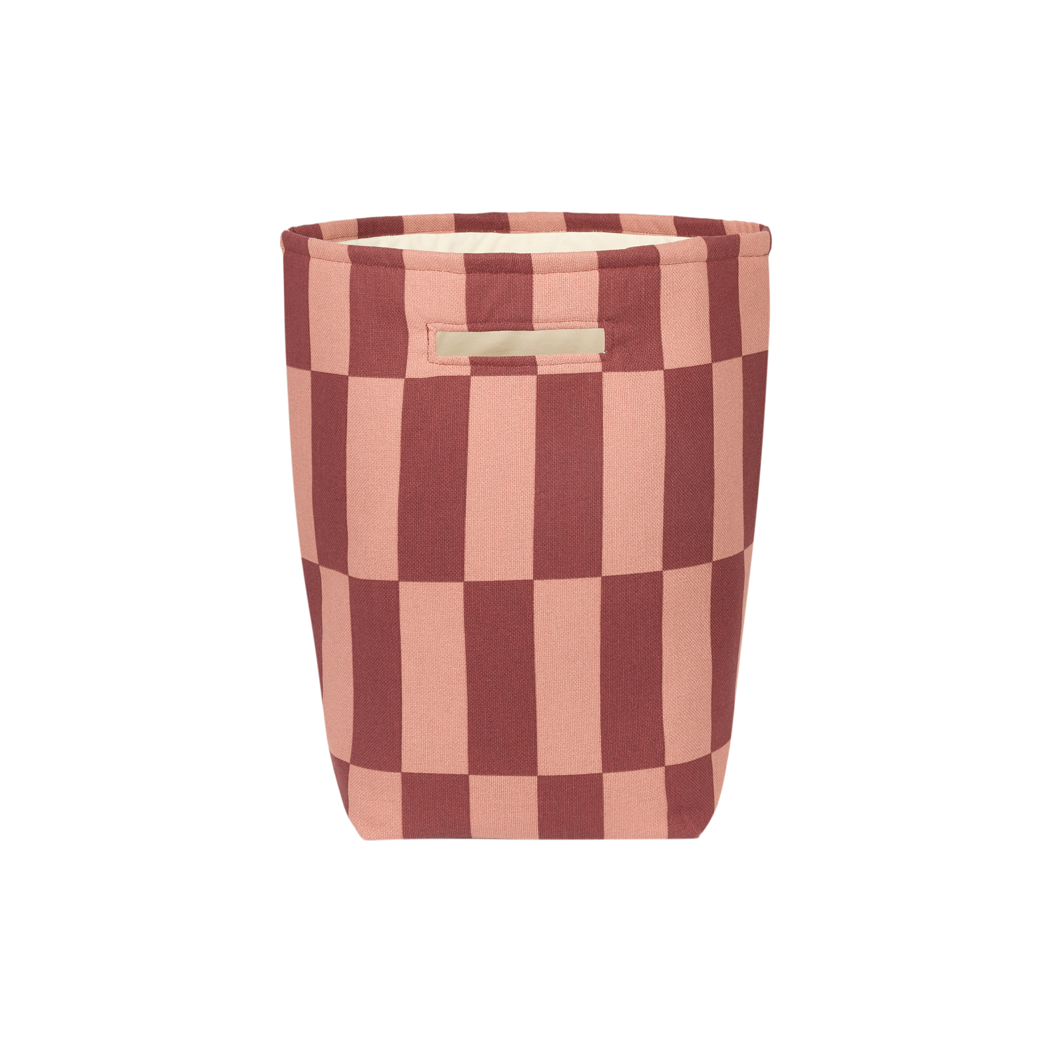 NOBODINOZ - Panier à linge Vibes - Rouge - Coton biologique