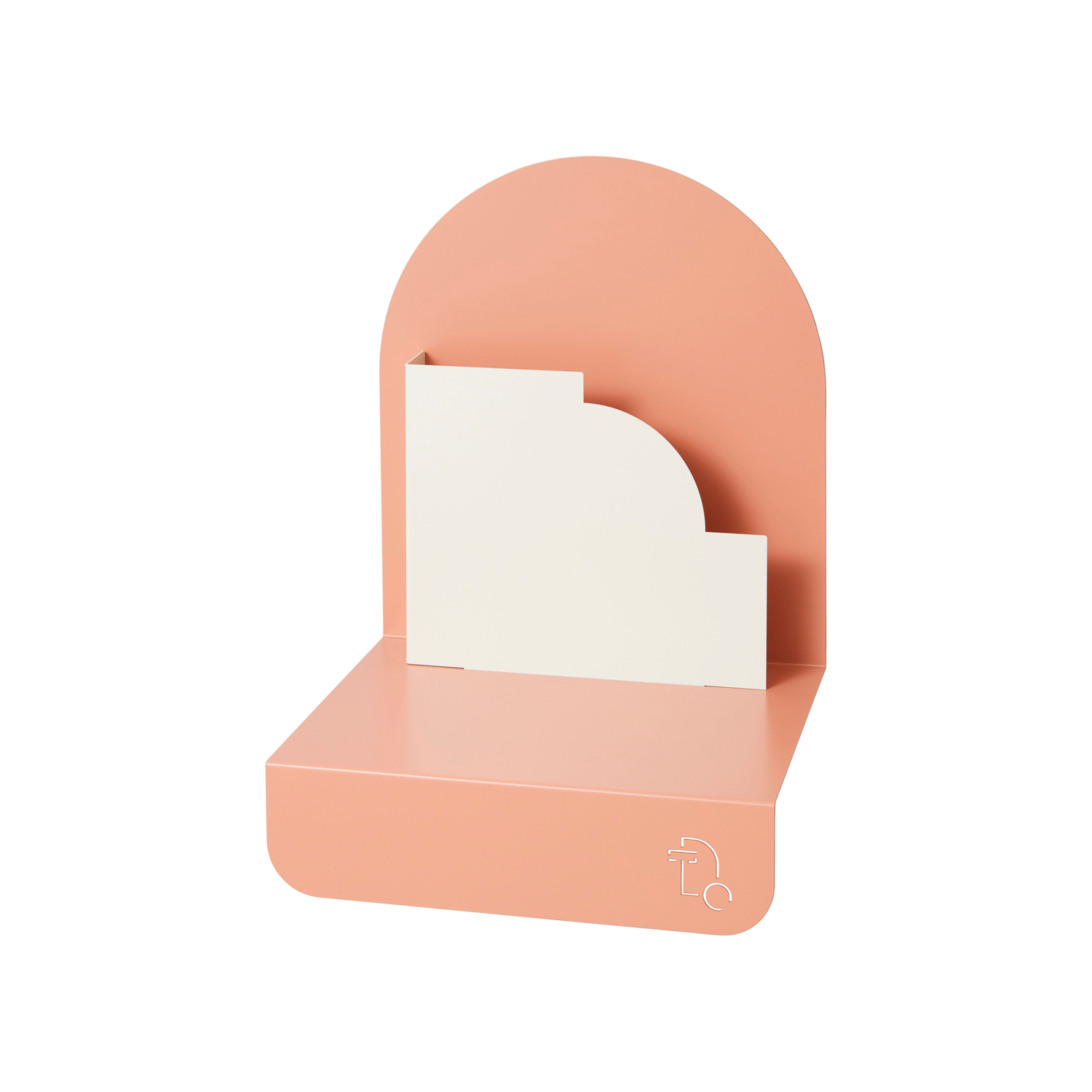 ATELIER DOBRA - Bedside table Lua - Pink - Powder coated steel - Designer Sacha Wolf