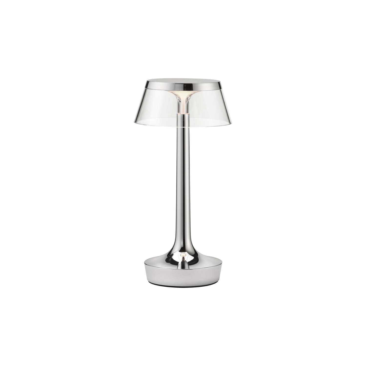 Flos Silver - Wireless Rechargeable Lamp Bon Jour - Abs - Designer Philippe Starck