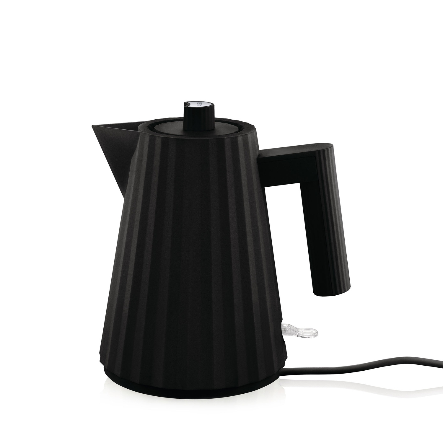 Alessi - Bouilloire électrique Plissé - Noir - Résine thermoplastique - Designer Michele de Lucchi