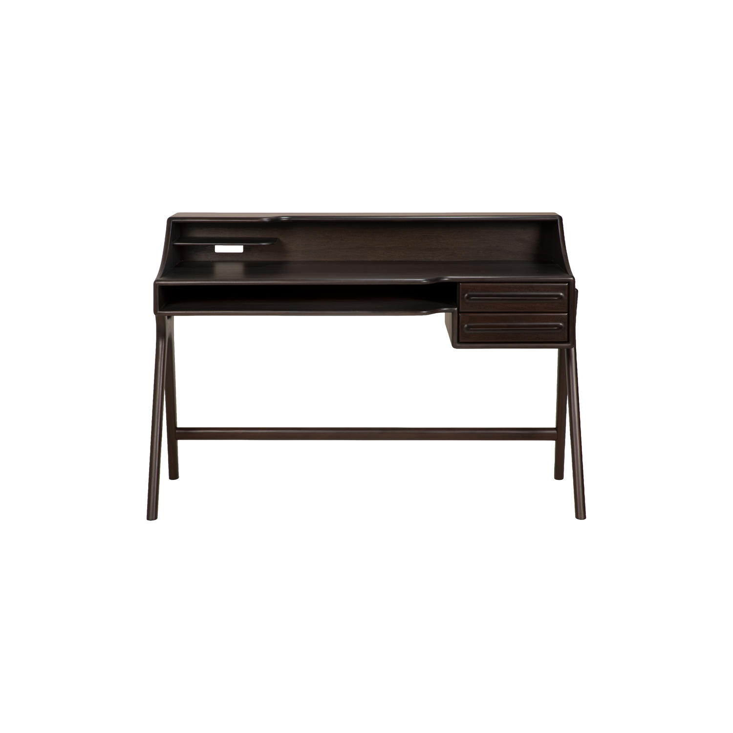 Ethnicraft Brown - Desk Flow - Solid Mahogany - Designer Alain Van Havre