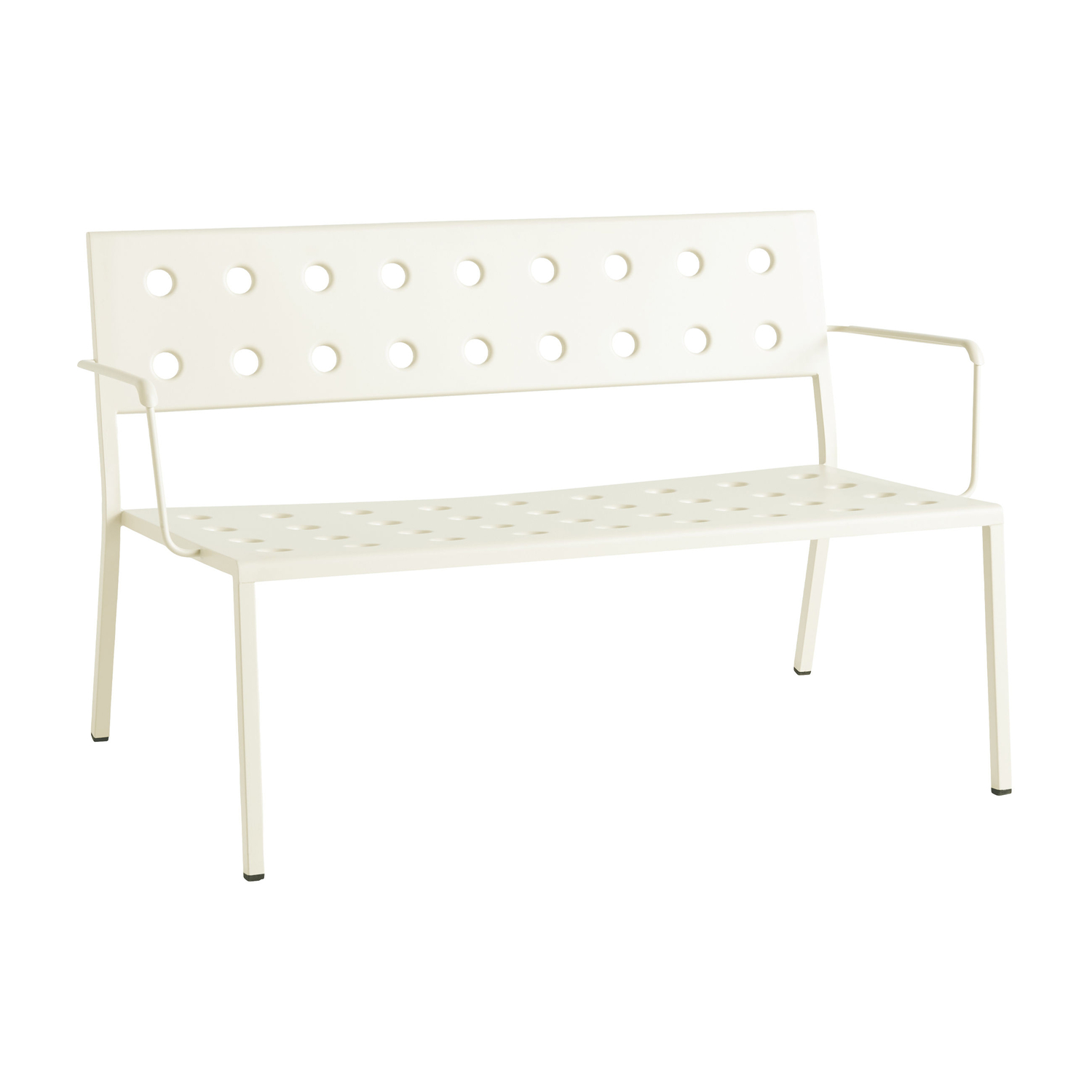 Hay Beige - Bench With Backrest Balcony - Powder Coated Steel - Designer Ronan & Erwan Bouroullec