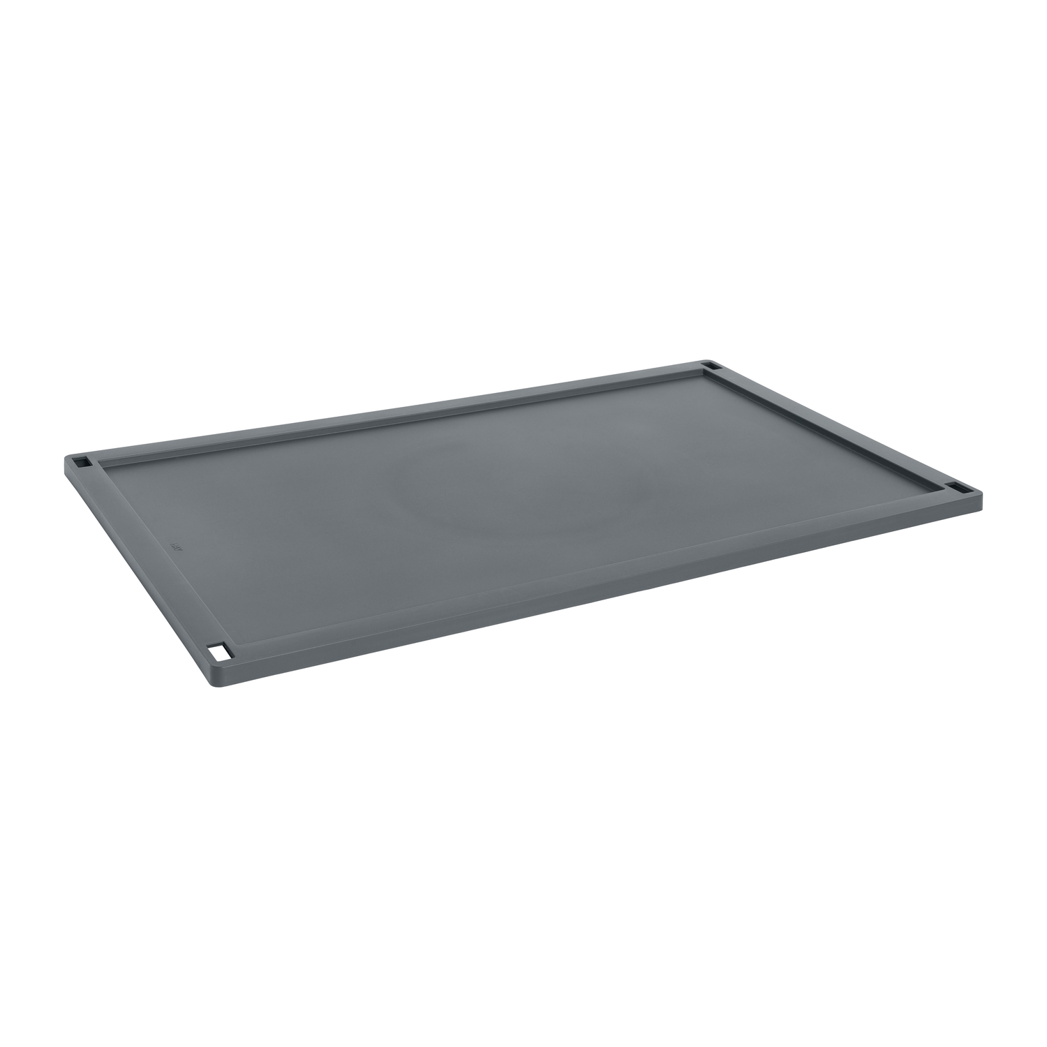 Hay - Lid Colour Crate - Grey - Recycled Polypropylene - Designer Hay Studio
