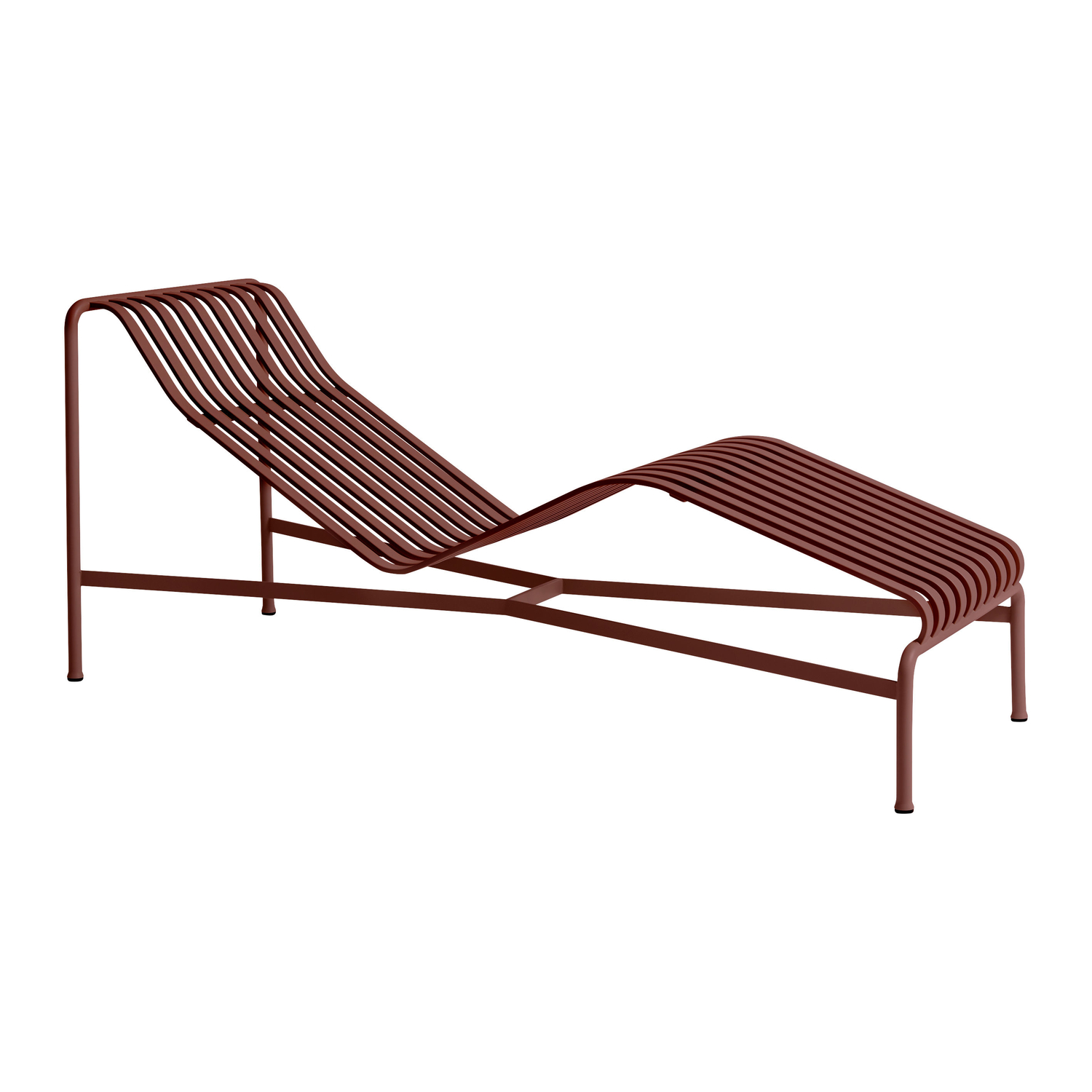 Hay Red - Fixed Deckchair Palissade - Steel - Designer Ronan & Erwan Bouroullec