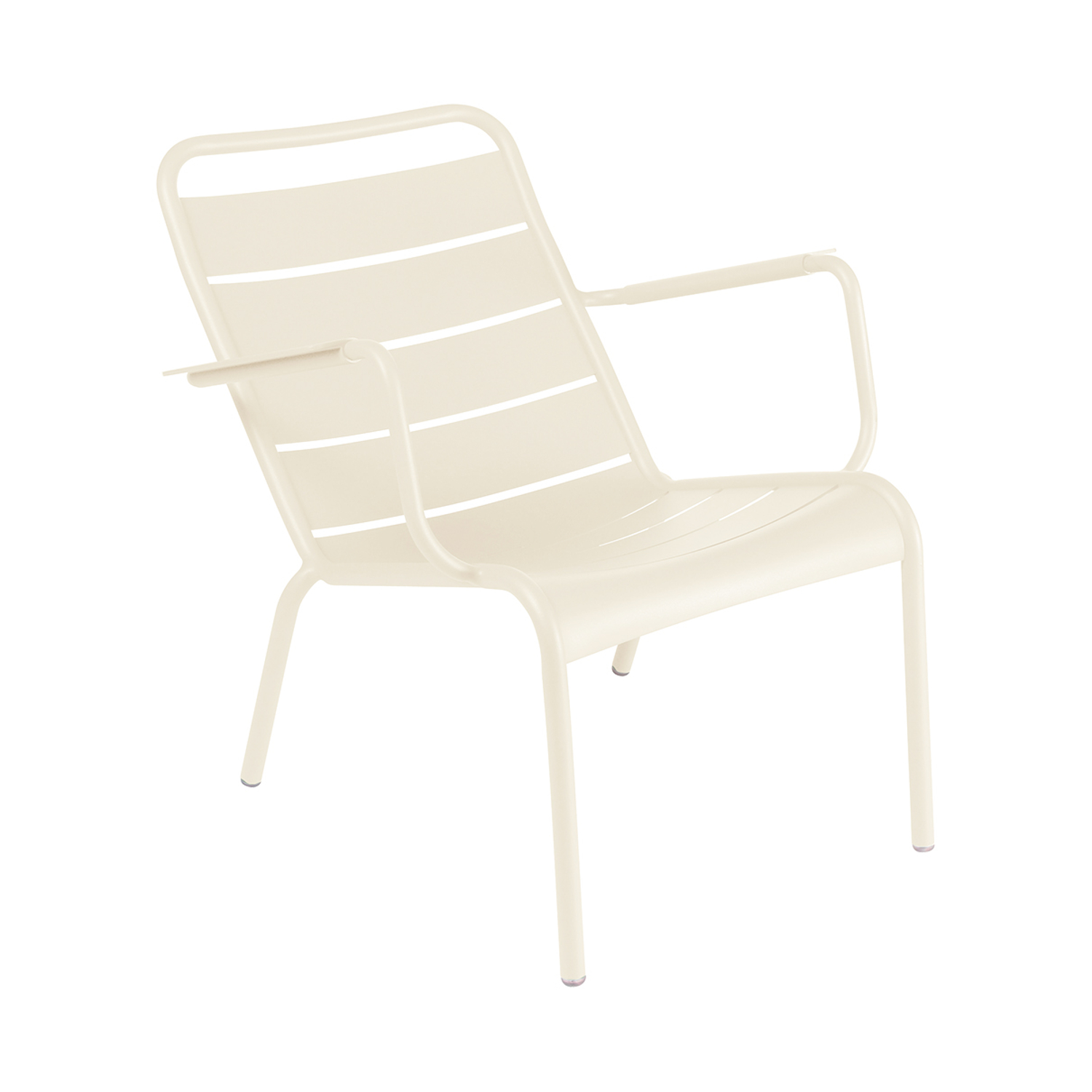 Fermob Beige - Low Armchair Luxembourg - Aluminium - Designer Frédéric Sofia